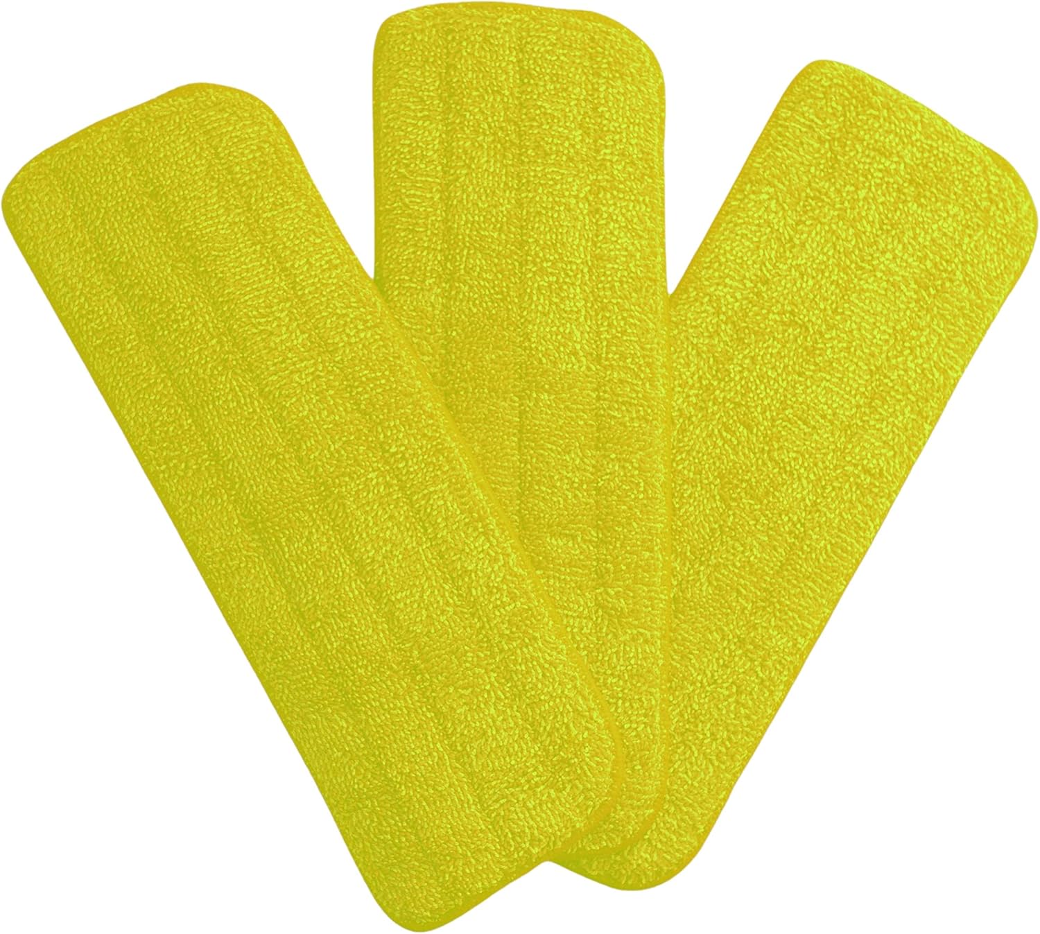 Green Direct Washable Microfiber Mop Head 3 Pack - Yellow 1