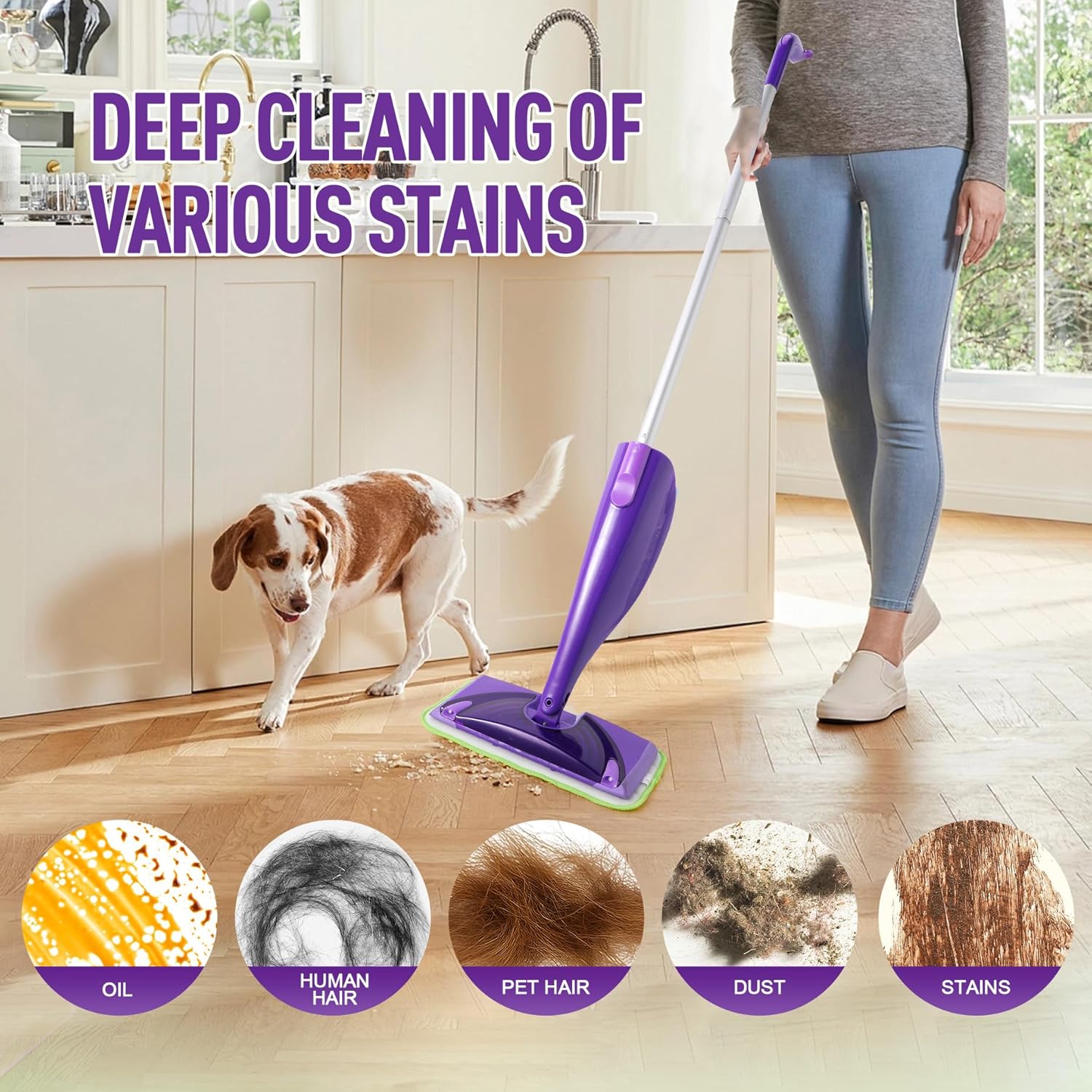 6 Pack Reusable Mop Pads for Swiffer WetJet