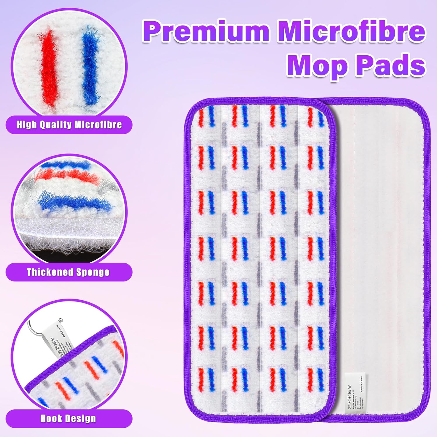 21 Pack Reusable Mop Pads for Swiffer WetJet 1