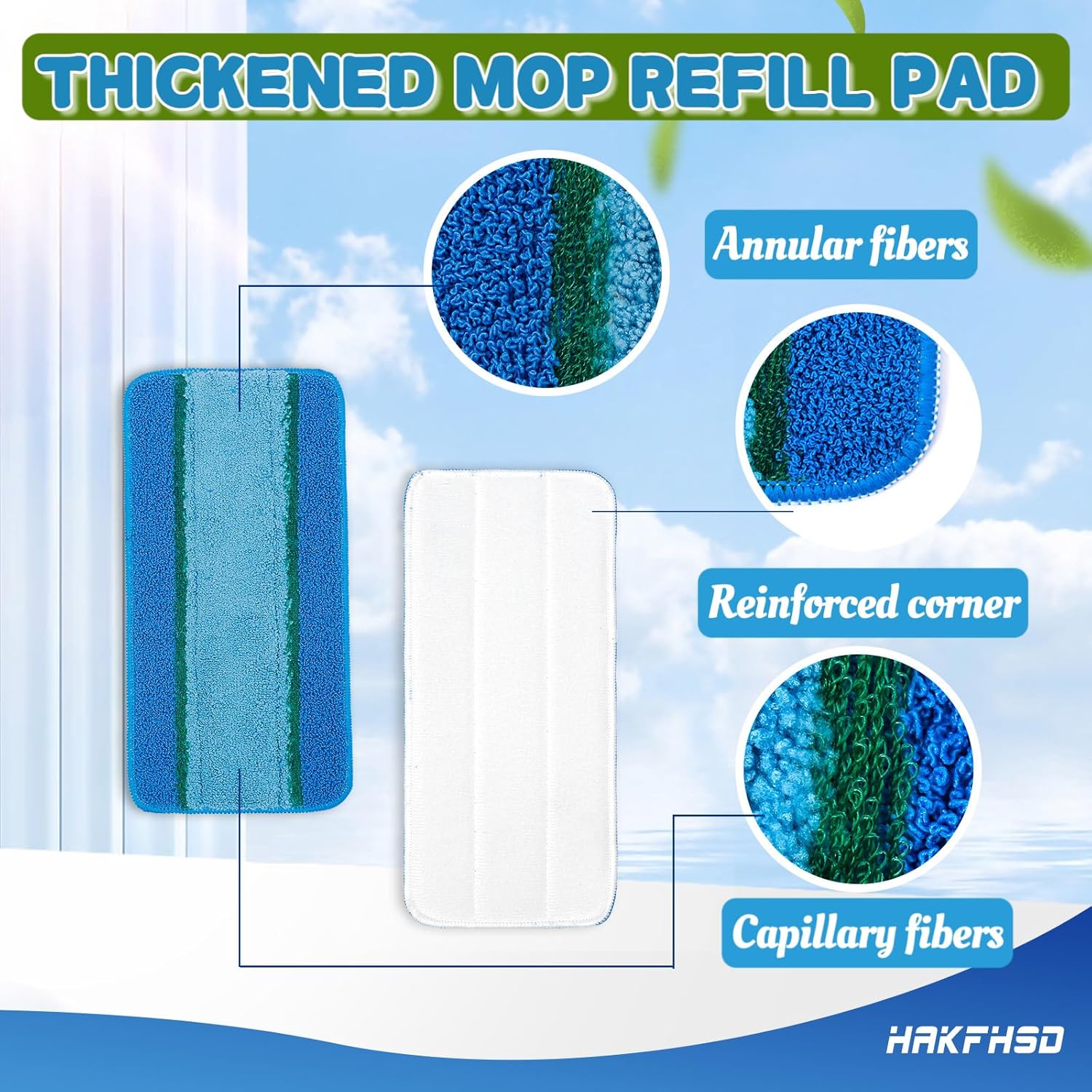 4 Pack Reusable Swiffer WetJet Mop Pads