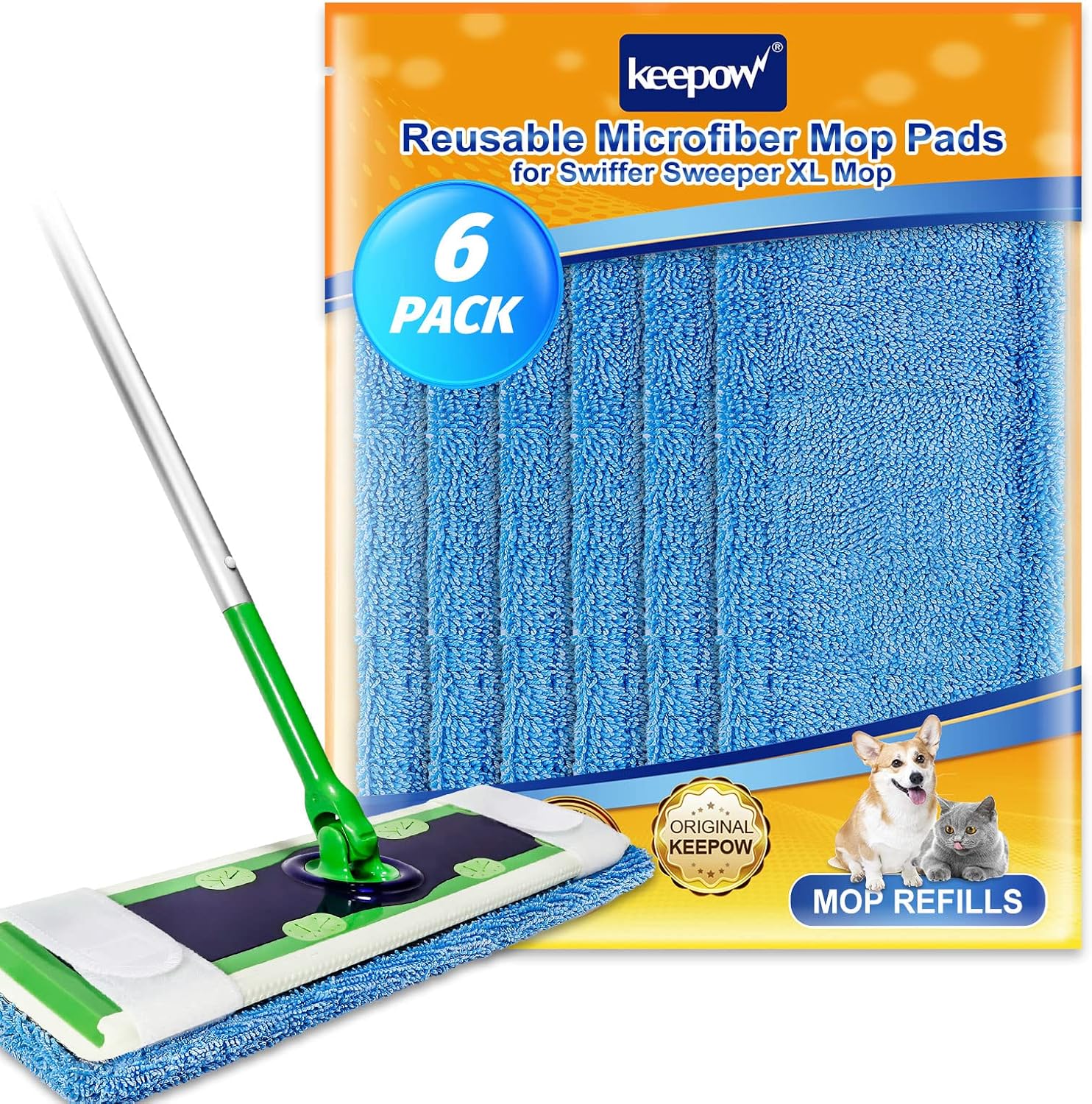 KEEPOW XL Dry Sweeping Cloths for Swiffer Sweeper