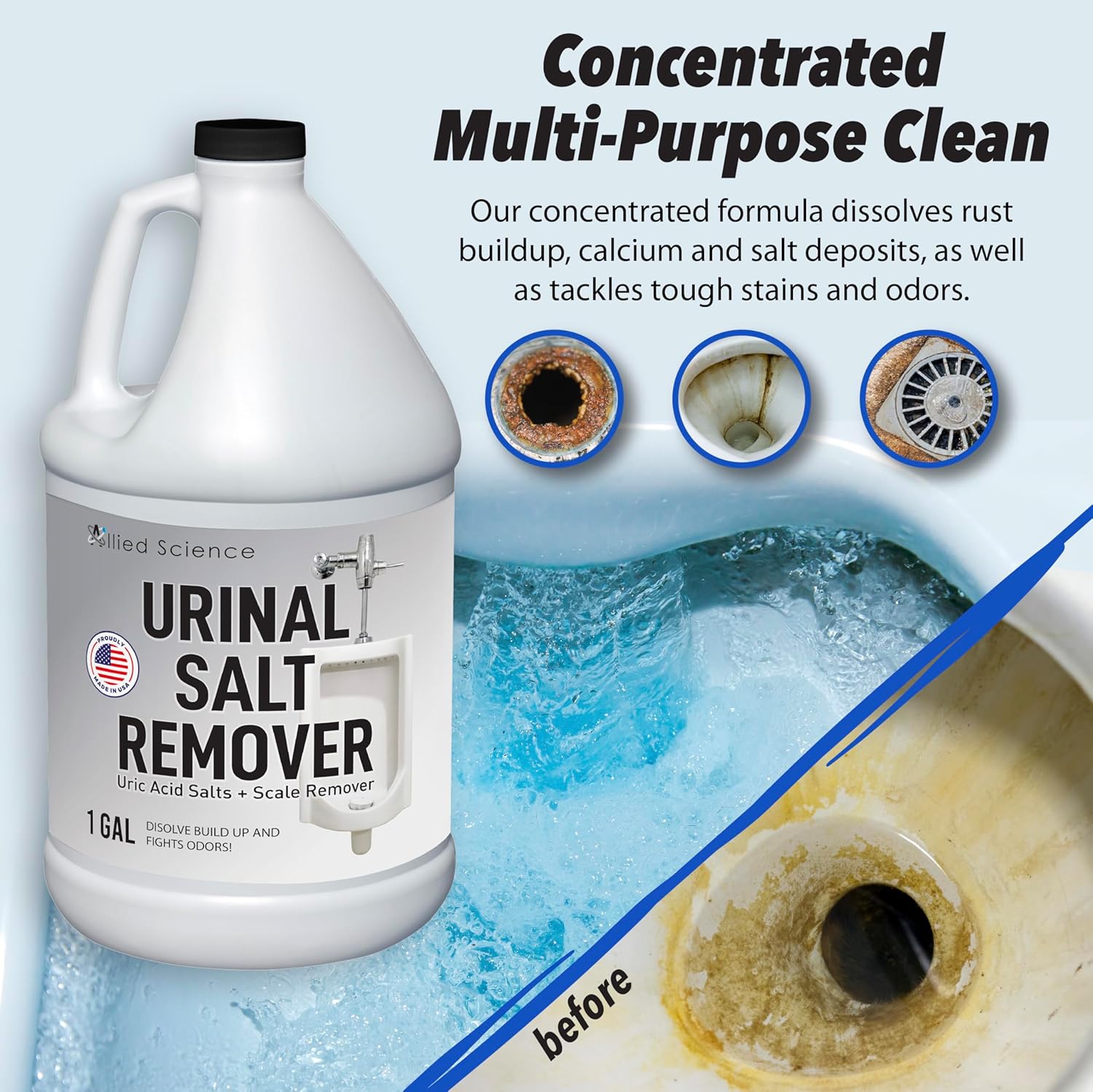 Allied Science Urinal Salt Remover 4 Gallons