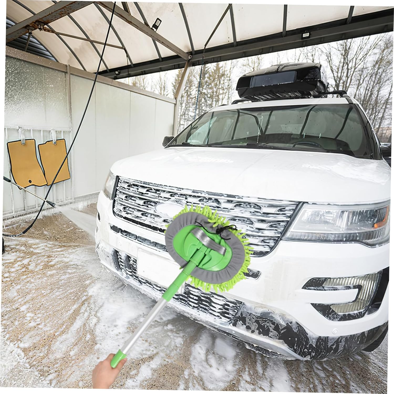 Adjustable Car Wash Mop with Retractable Handle