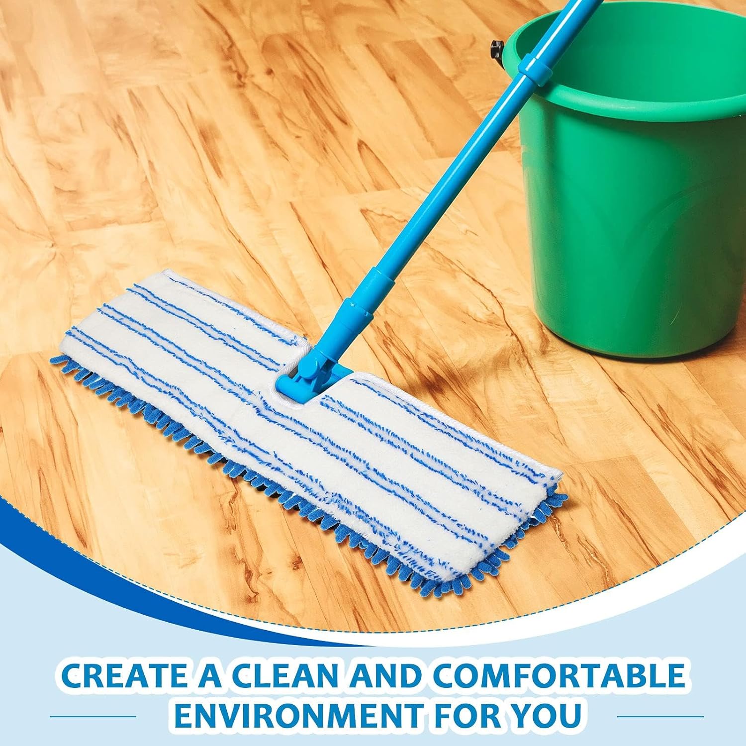 Chengu 12-Piece Microfiber Flip Mop Refills Replacement Heads