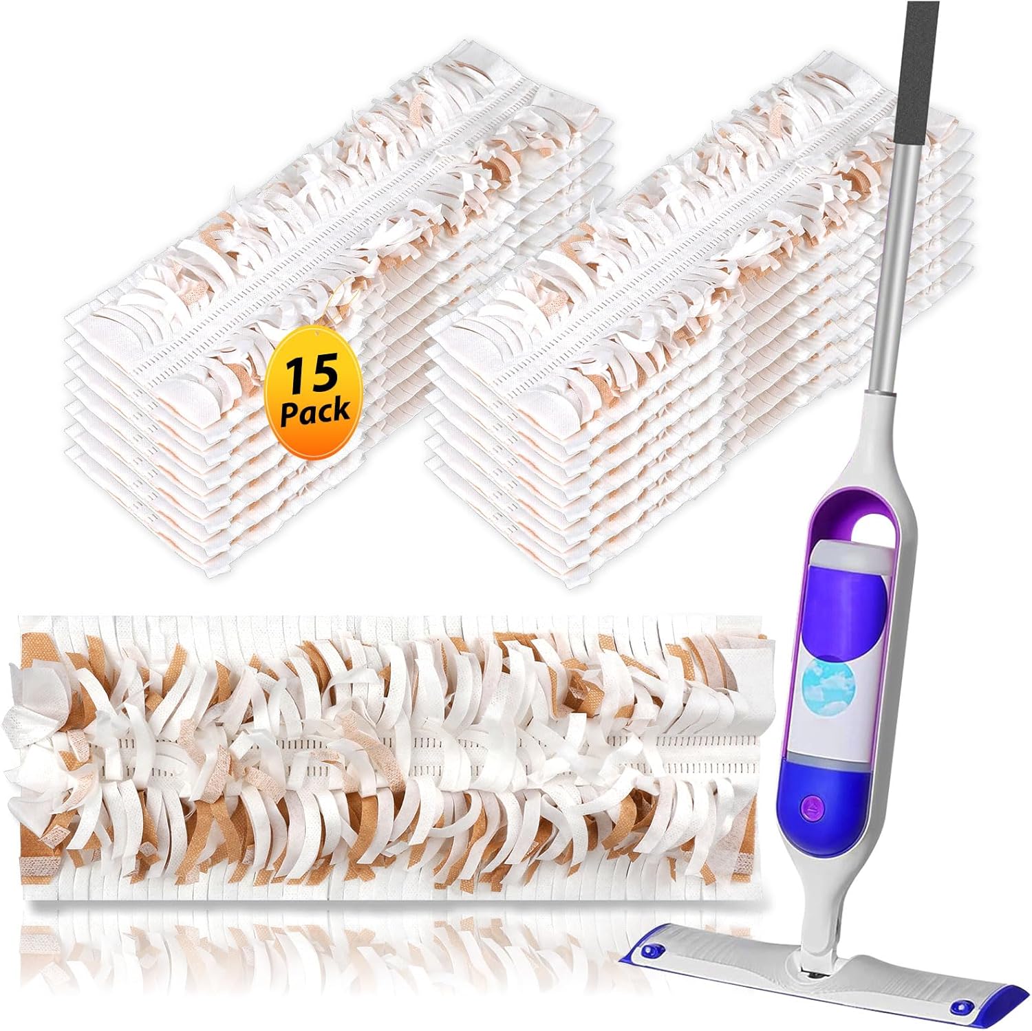 15 Count Swiffer PowerMop Refill Pads for Multi-Surface Cleaning