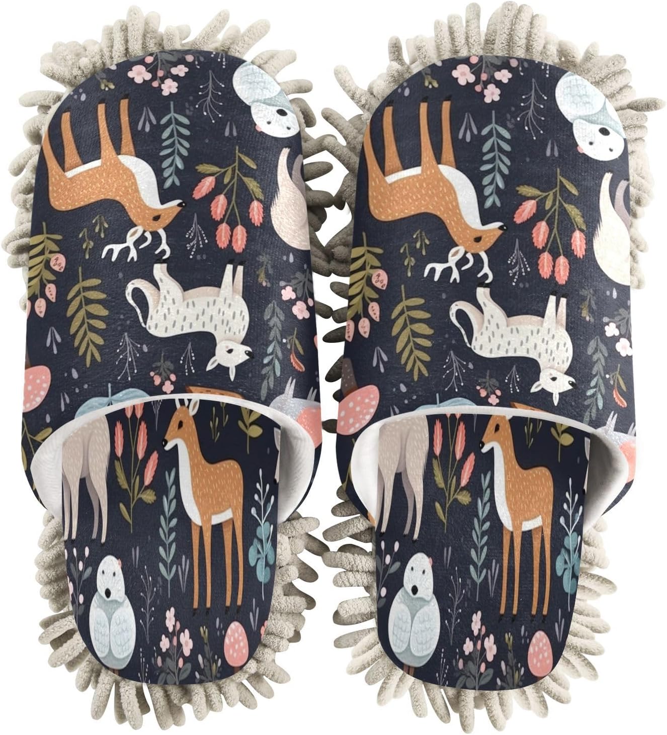 Cute Animal Mopping Slippers - Washable and Comfortable