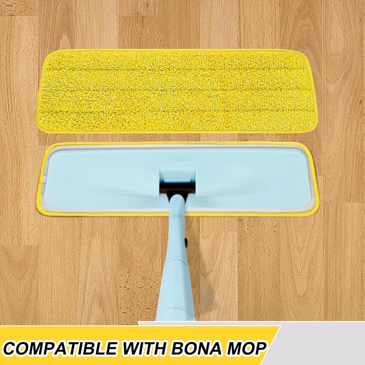 H-Gamely 165 Inch Microfiber Mop Pads 5 Pack