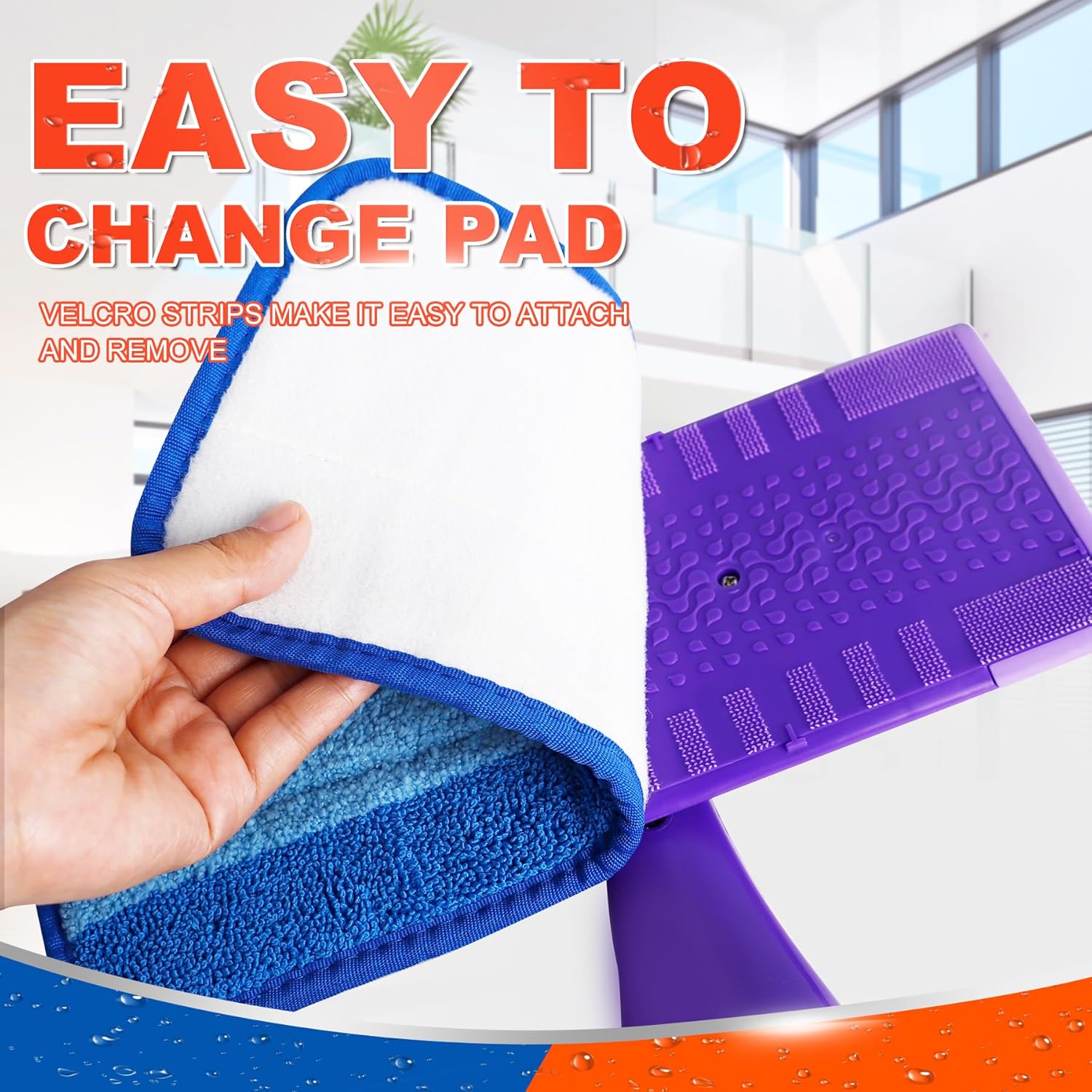 DR DAPPER Reusable Wet Jet Pads 2 Pack Blue 1