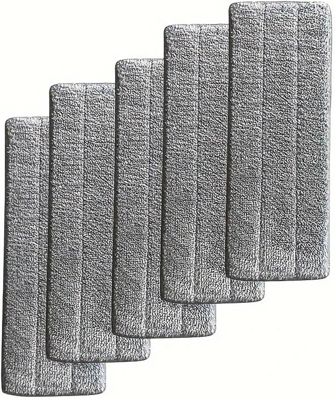 Vamarads 40cm Microfiber Mop Pad Replacement Kit 5pcs Gray