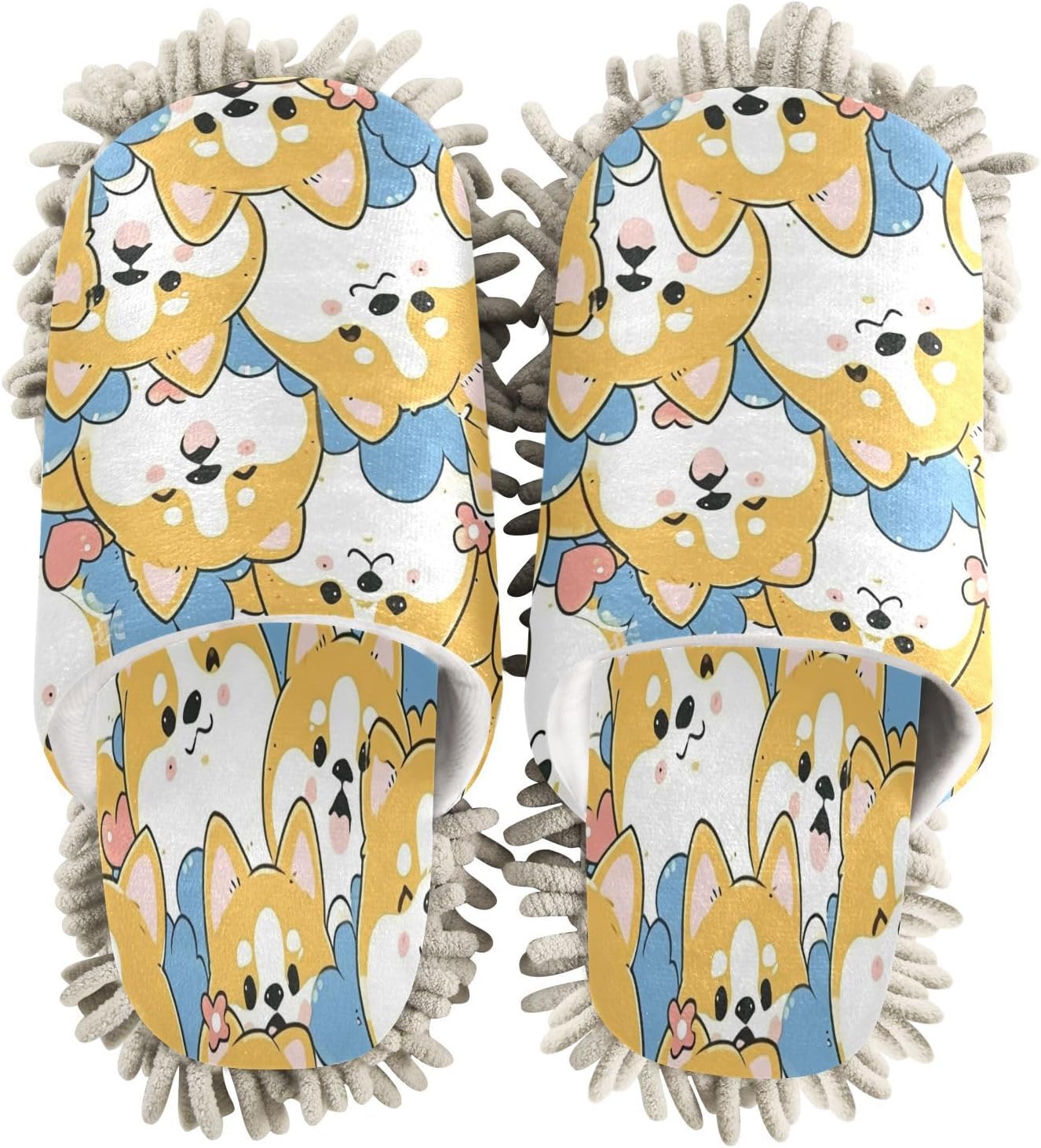 Zhirexin Microfiber Mop Slippers for House Cleaning
