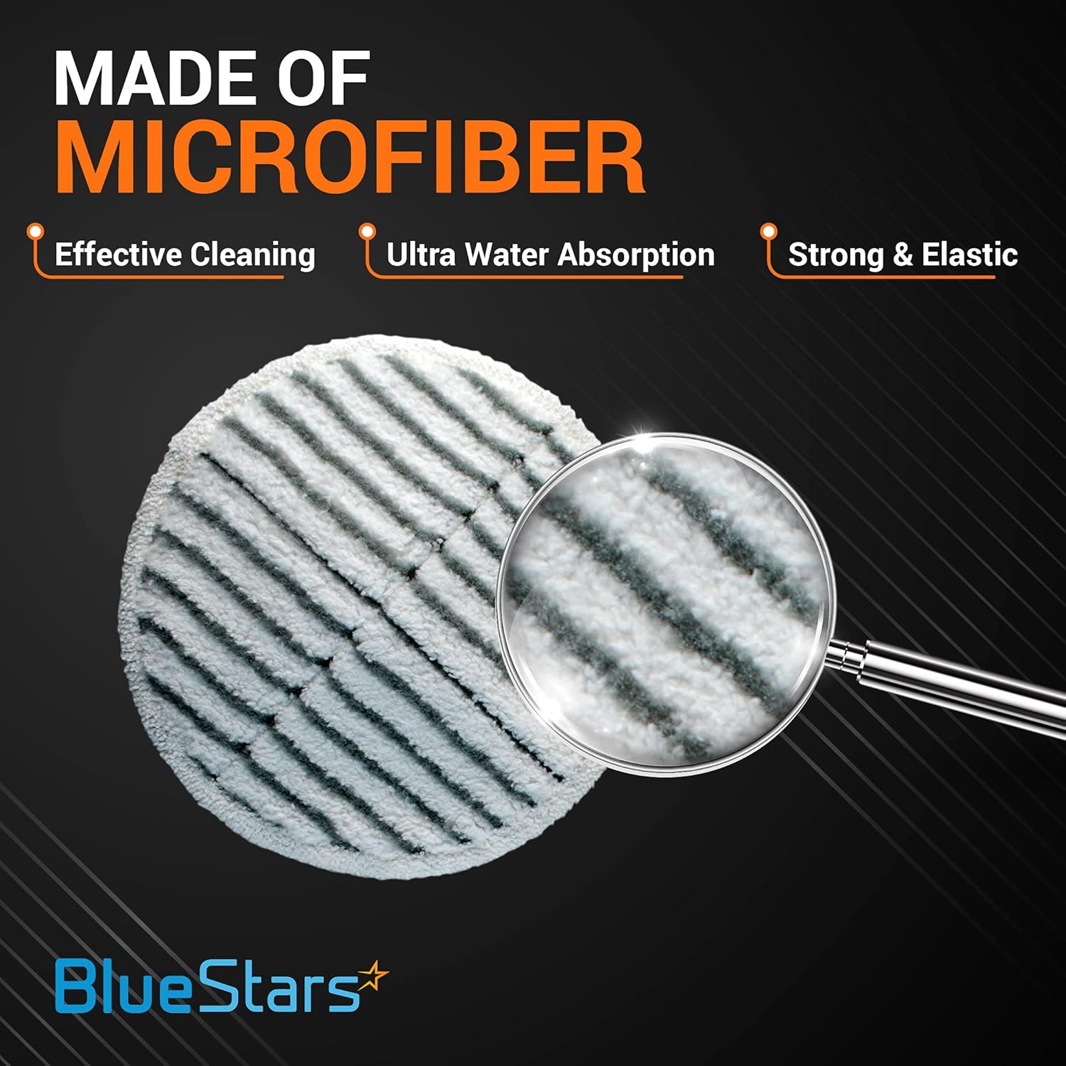BlueStars 12-Pack Spinwave Mop Pads for Bissell 2039A