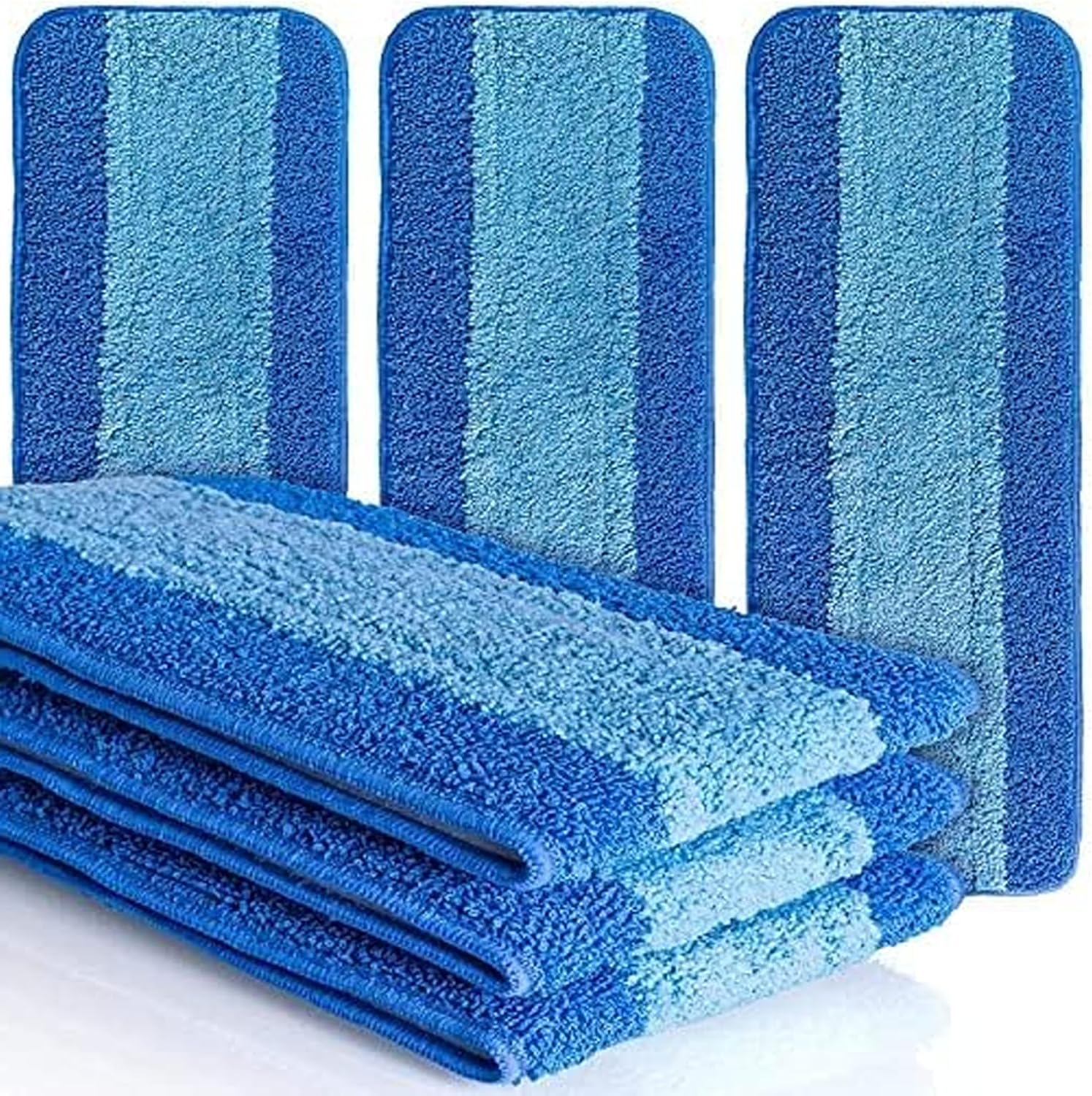 Bryquelin 6 Pack Microfiber Mop Pads for Hardwood Floor