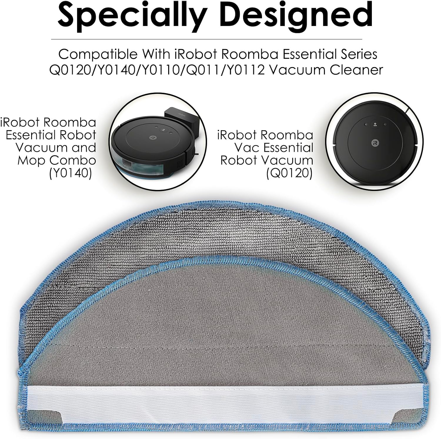 8 Pack Roomba 104 Mop Pads Compatible with Y0140 Y0110 Q0520 105 Combo