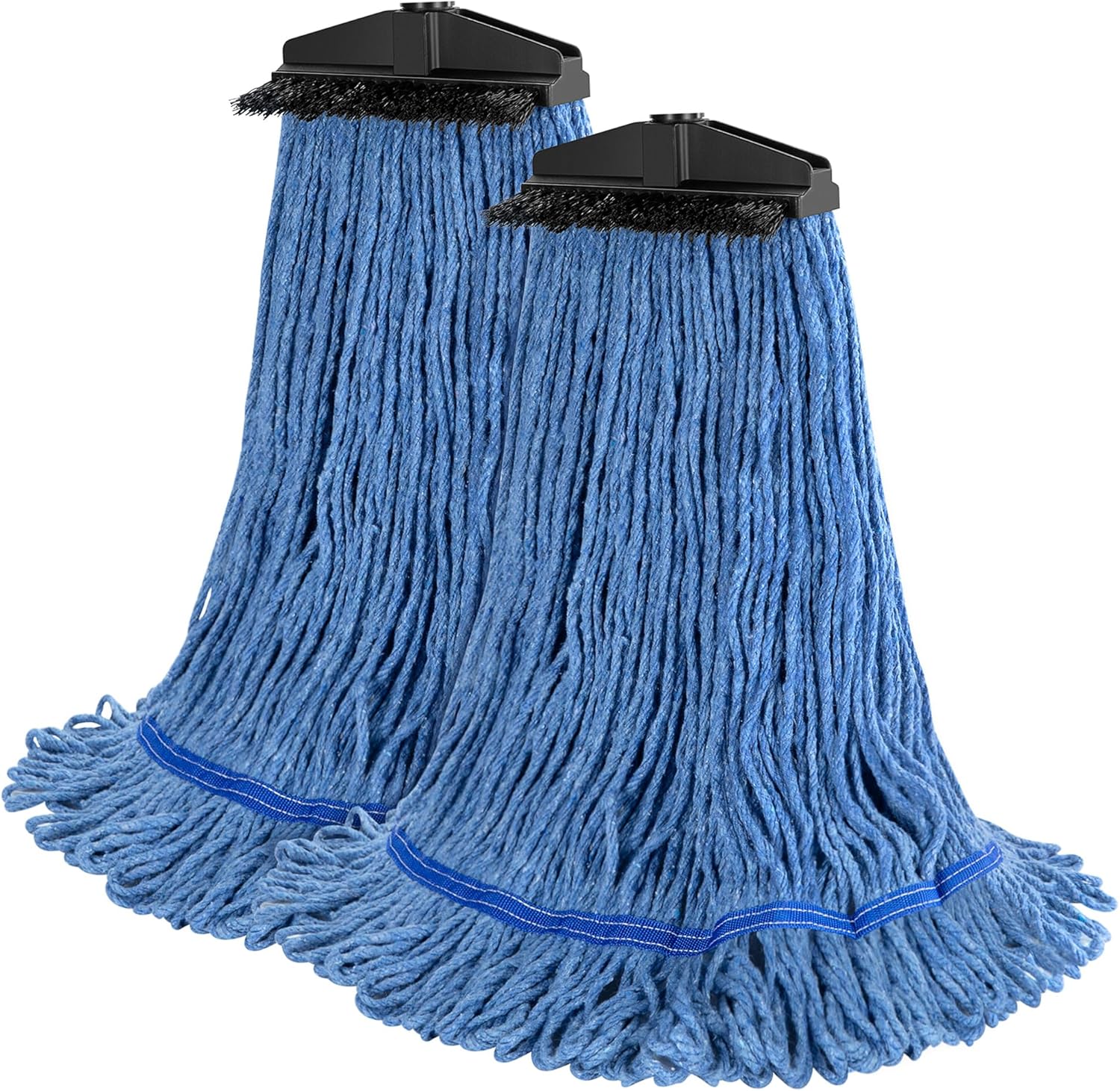 ONESIMUS Heavy-Duty Mop Head Replacement 2 Pack Blue