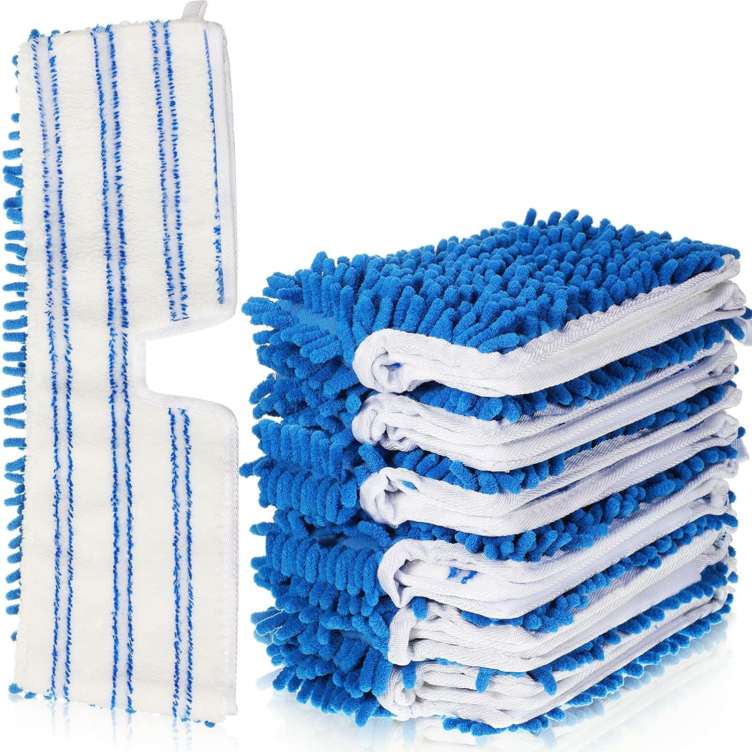 Chengu 12-Piece Microfiber Flip Mop Refills Replacement Heads