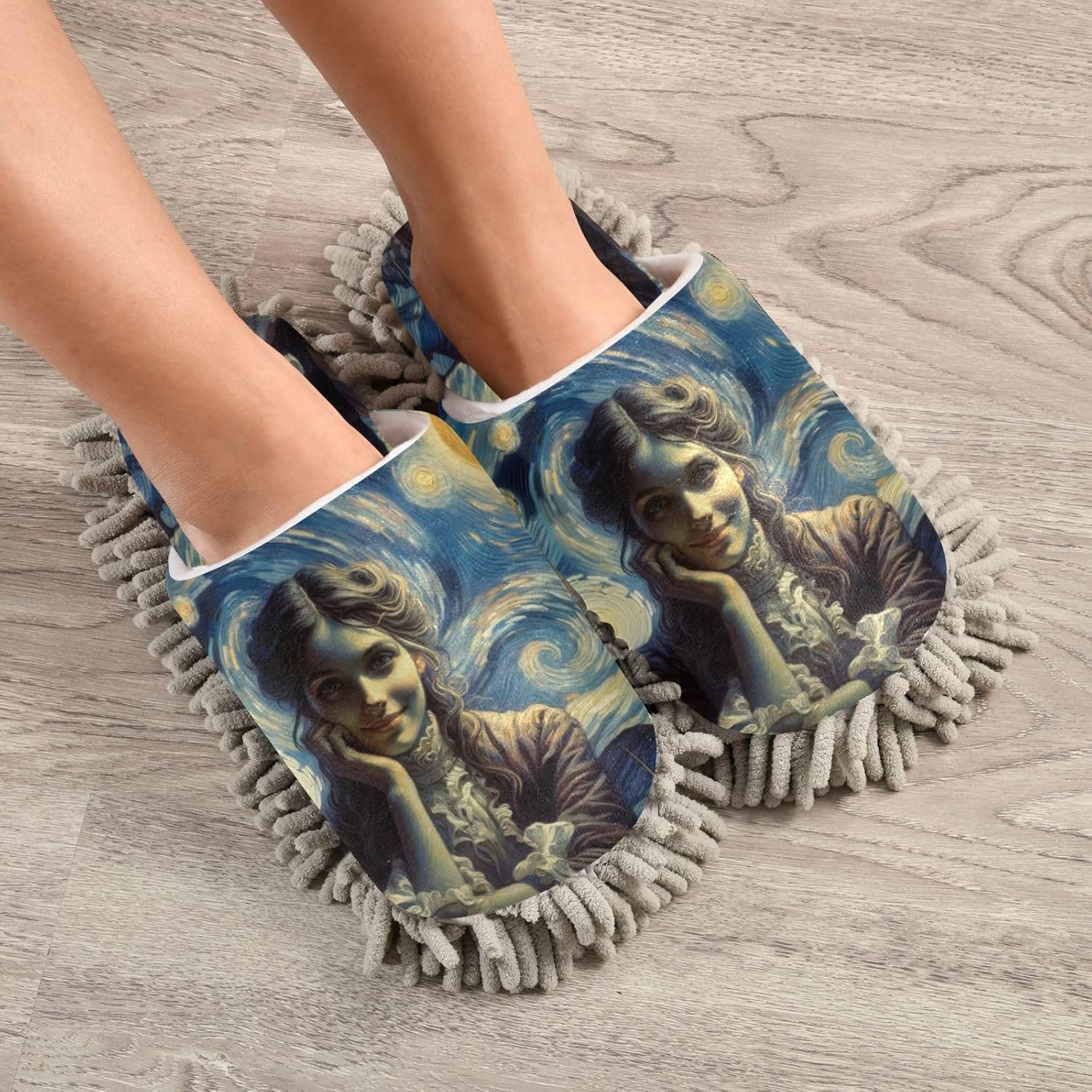 Zhirexin Starry Night Cleaning Slippers