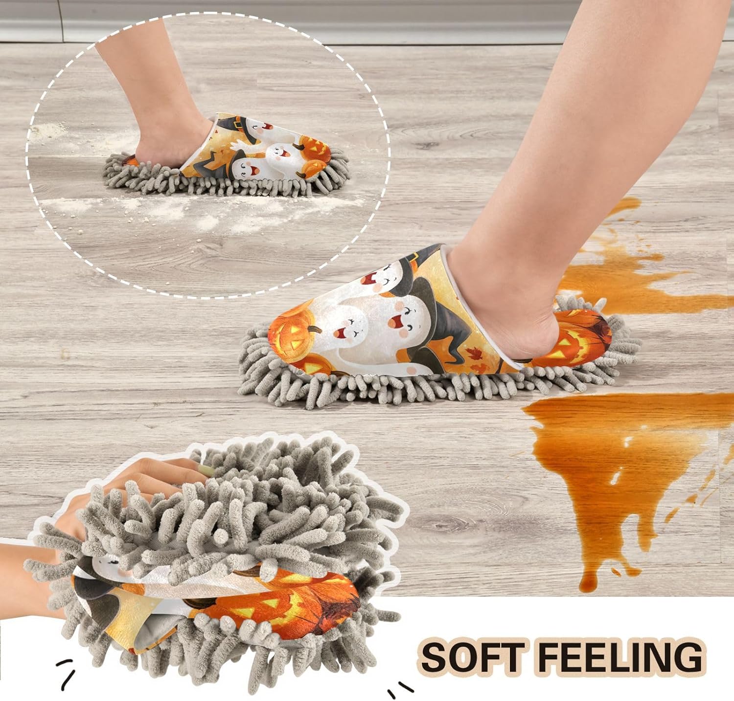 Microfiber Cleaning Slippers for House Floor Use