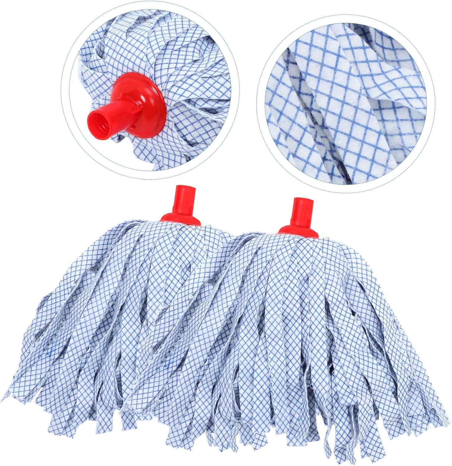 2pcs Non-Woven Mop Head Replacements for Spin Mop