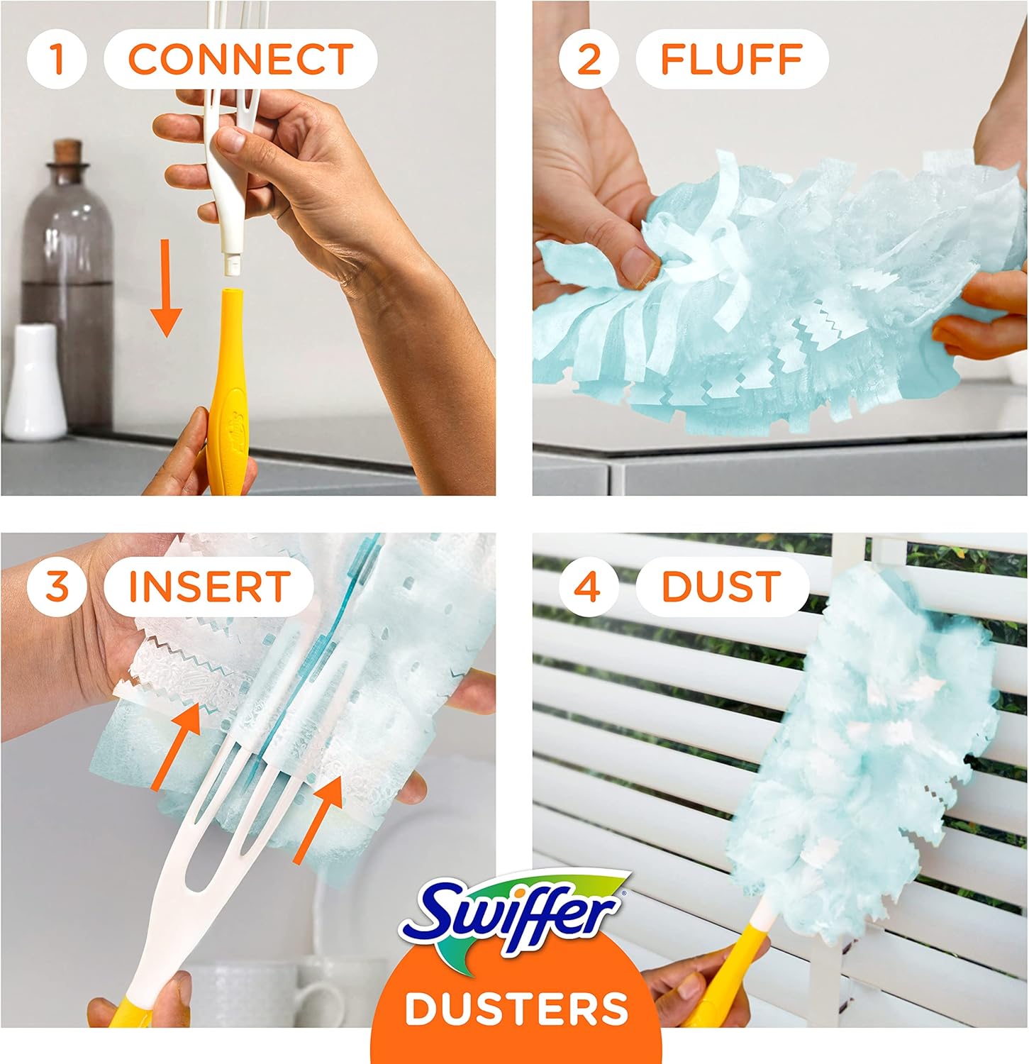 Swiffer Dusters Multi-Surface Refills Gain Scent 18 Count Pack of 4