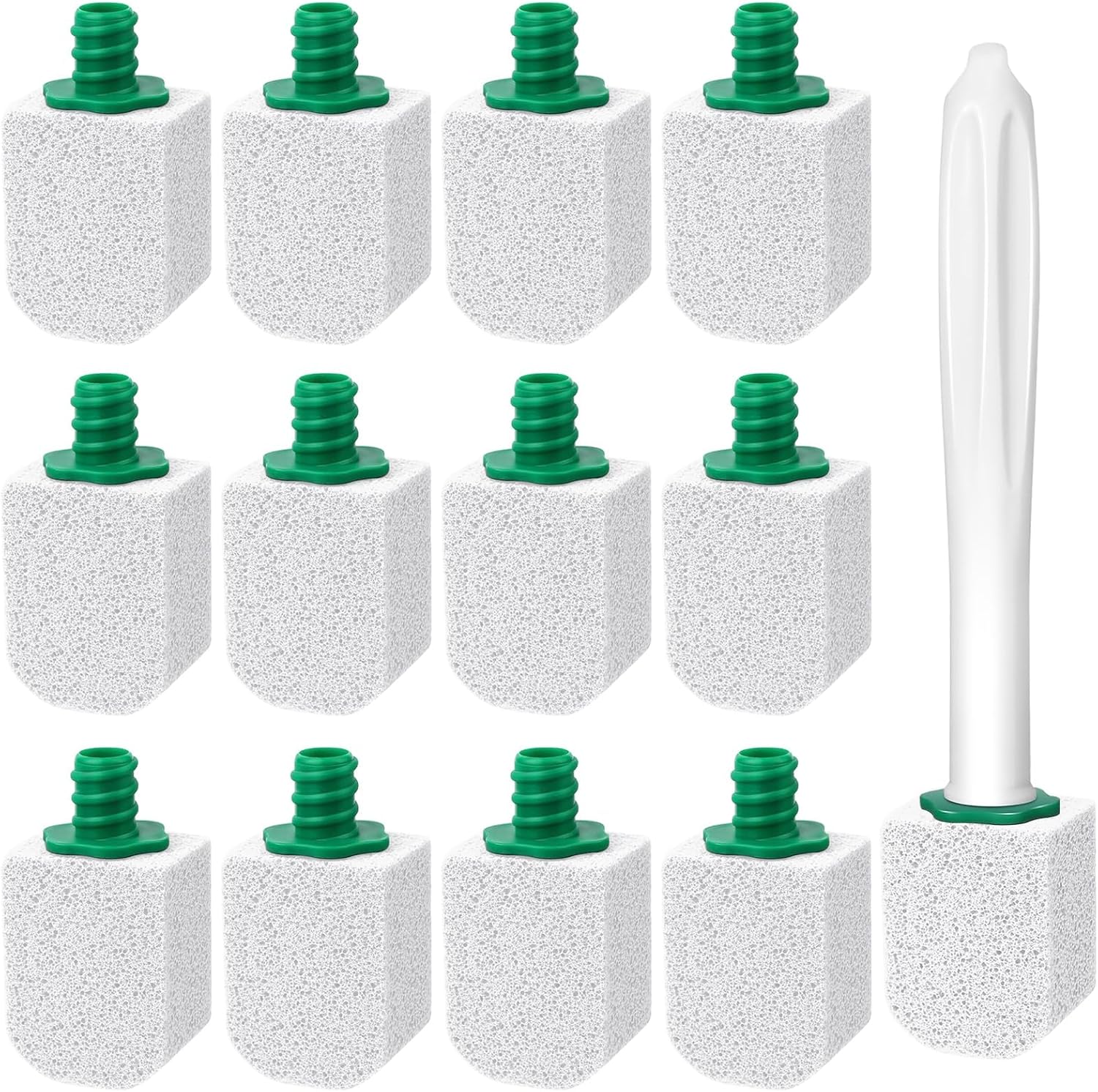 12PCS Pumice Stone with Long Handle for Toilet Cleaning