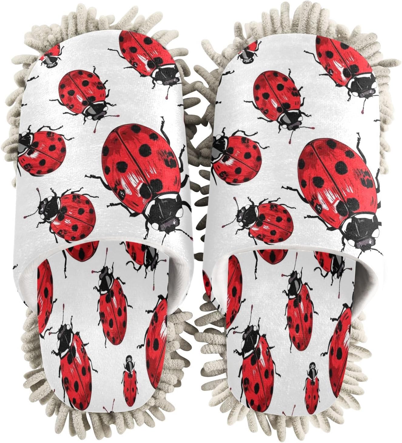 Zhirexin Seven Star Ladybug Cleaning Slippers