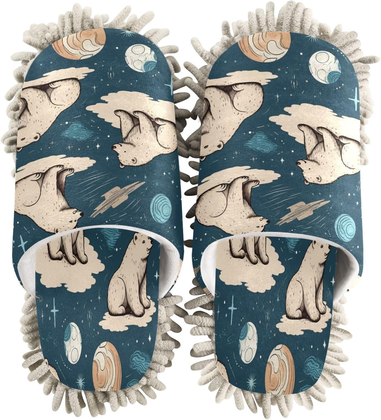 Bulletgxll Mopping Slippers for Men Women - Washable and Dust Free