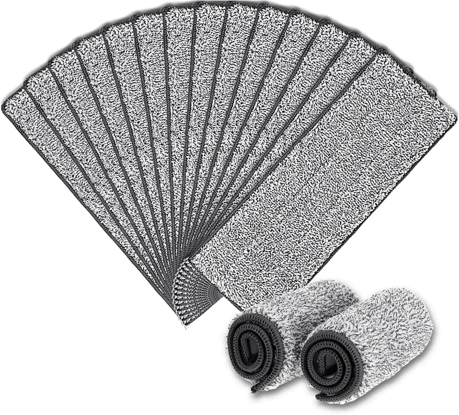 14 Pack 13 x 49 Microfiber Mop Pads - Reusable Washable
