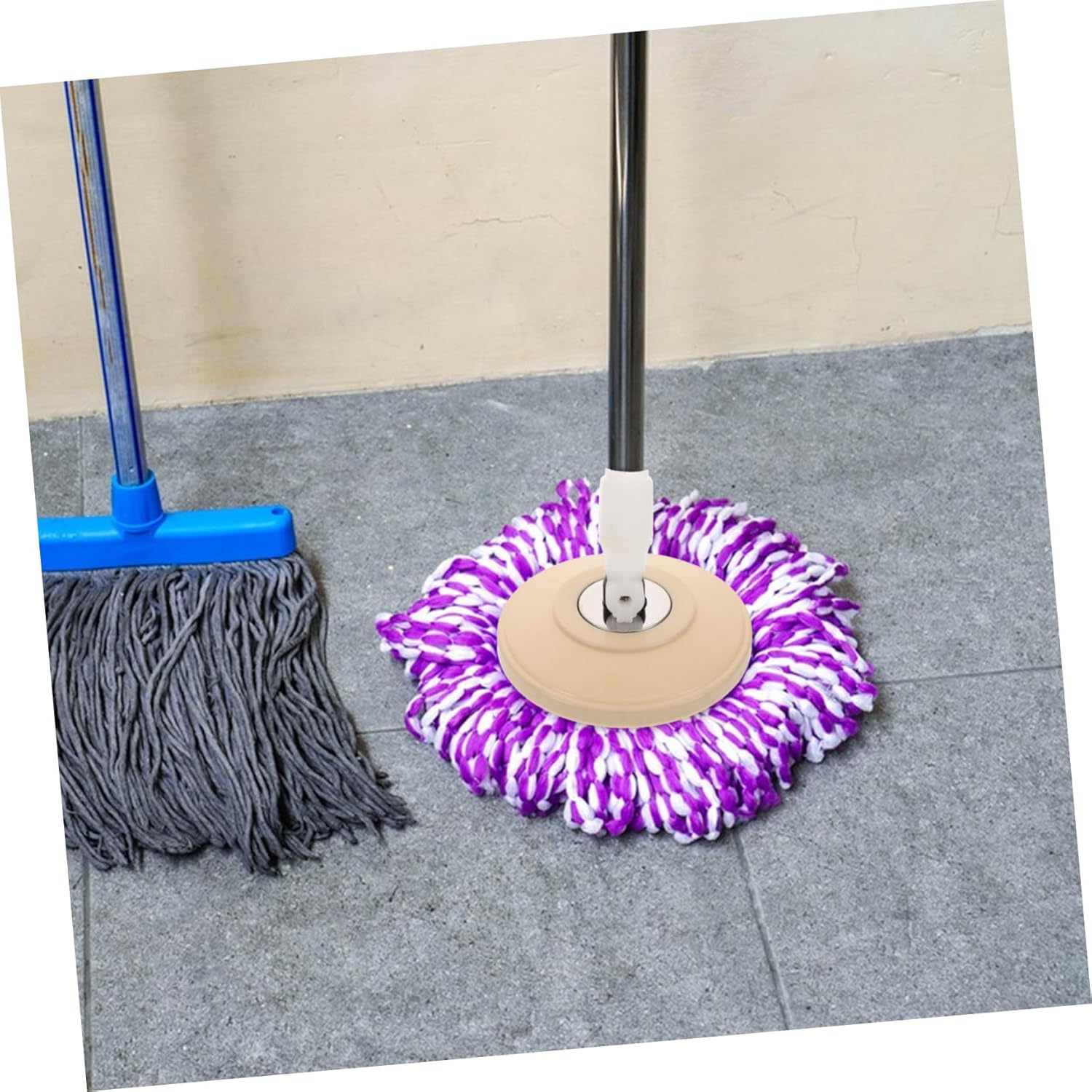 2pcs Minkissy Easy Cleaning Mop Replacement Heads
