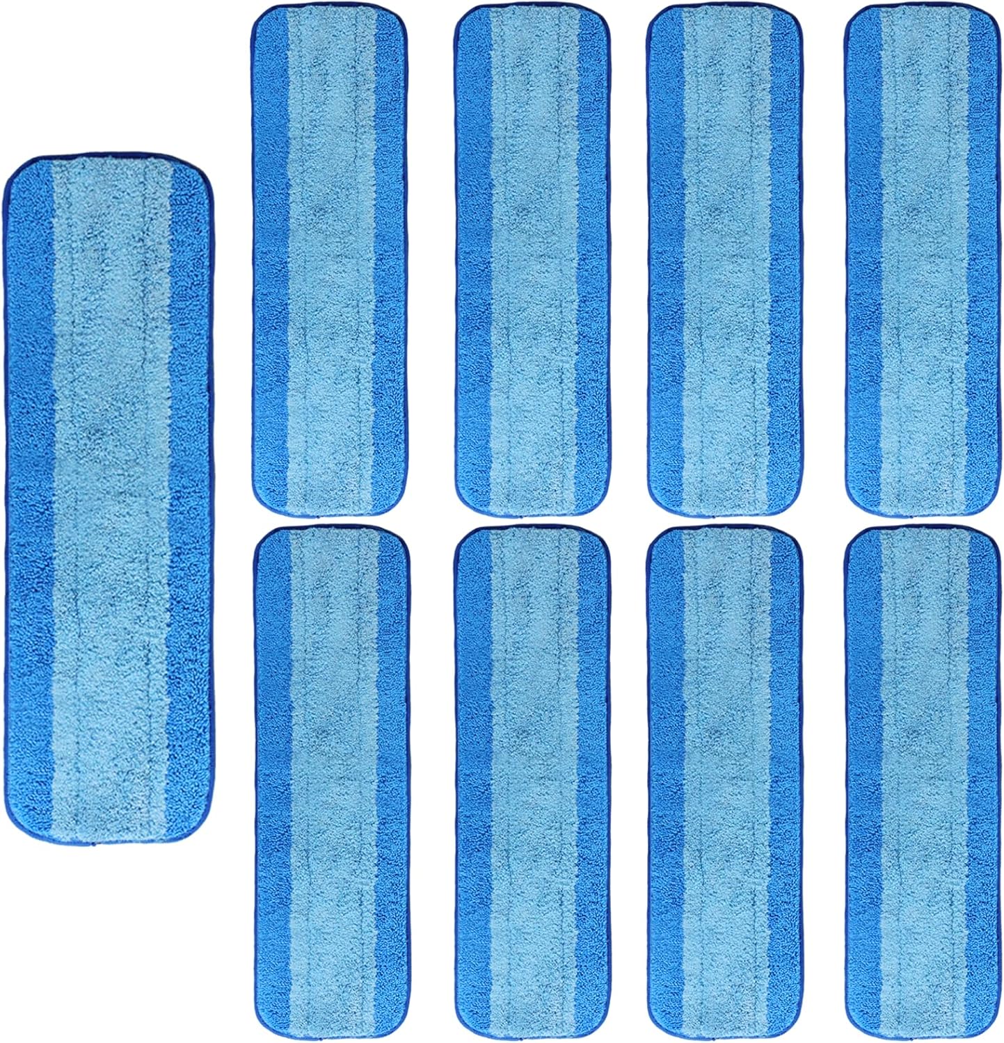 9 Pack Microfiber Mop Pads for Bona 18 Inch Mop