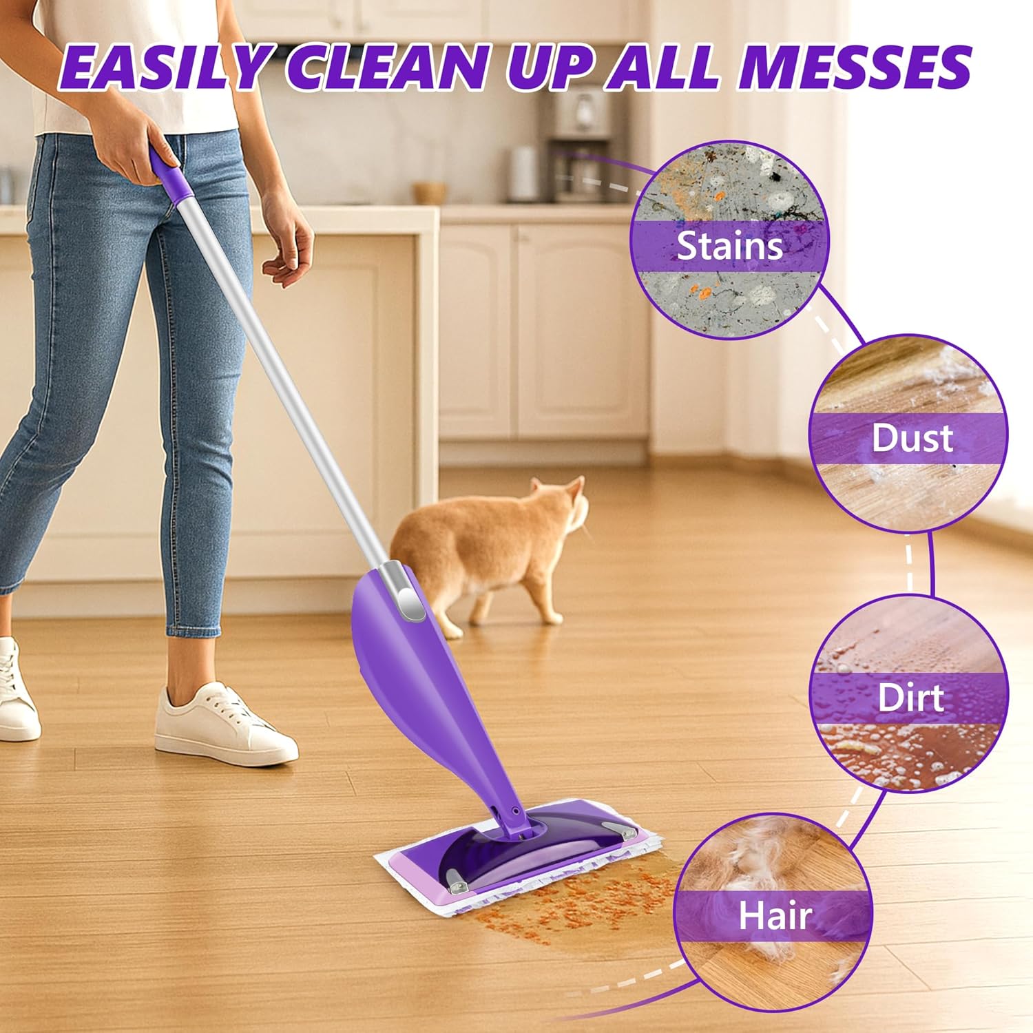 UMAYCOOL 9 Count Swiffer WetJet Mop Pad Refills