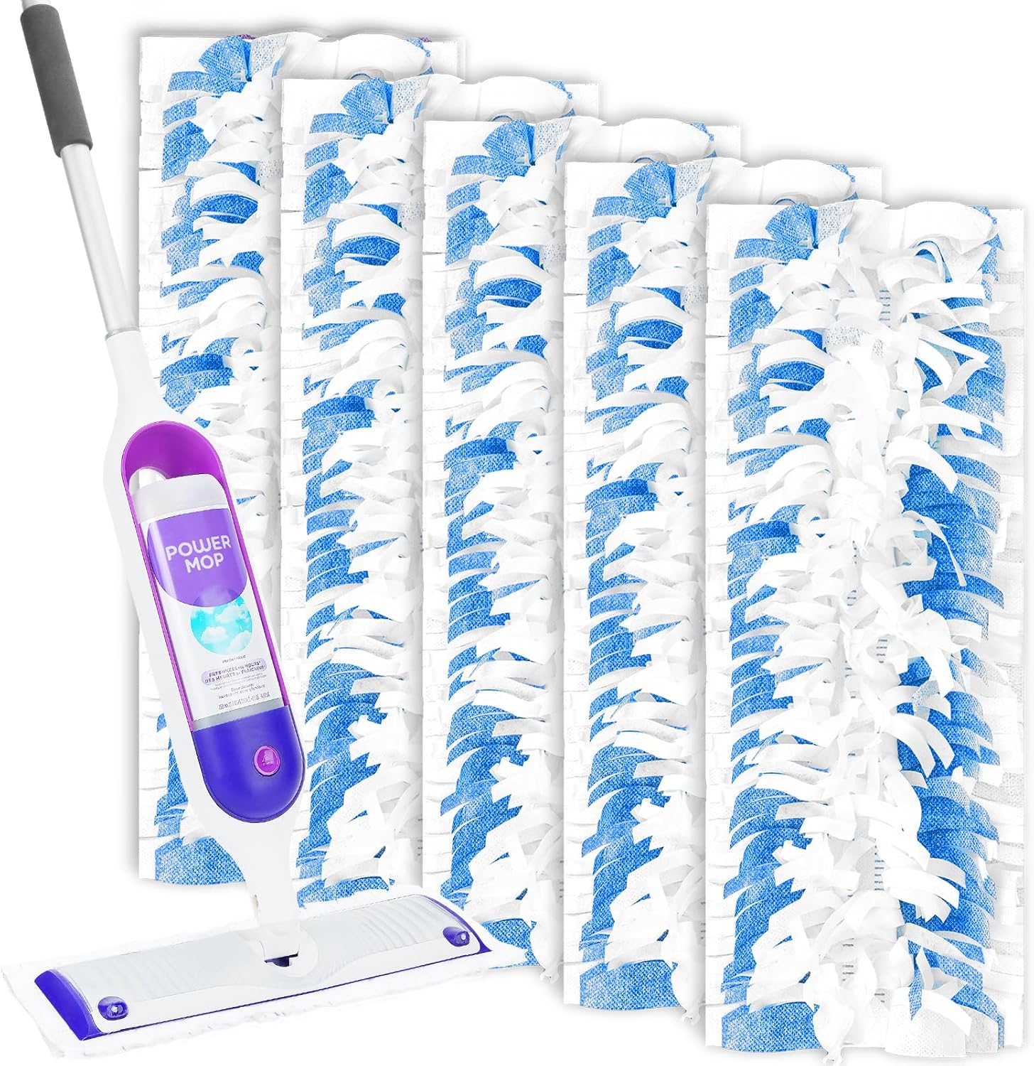 YagoDago Power Mop Refills 5-Pack for Wood Multi-Surface Cleaning