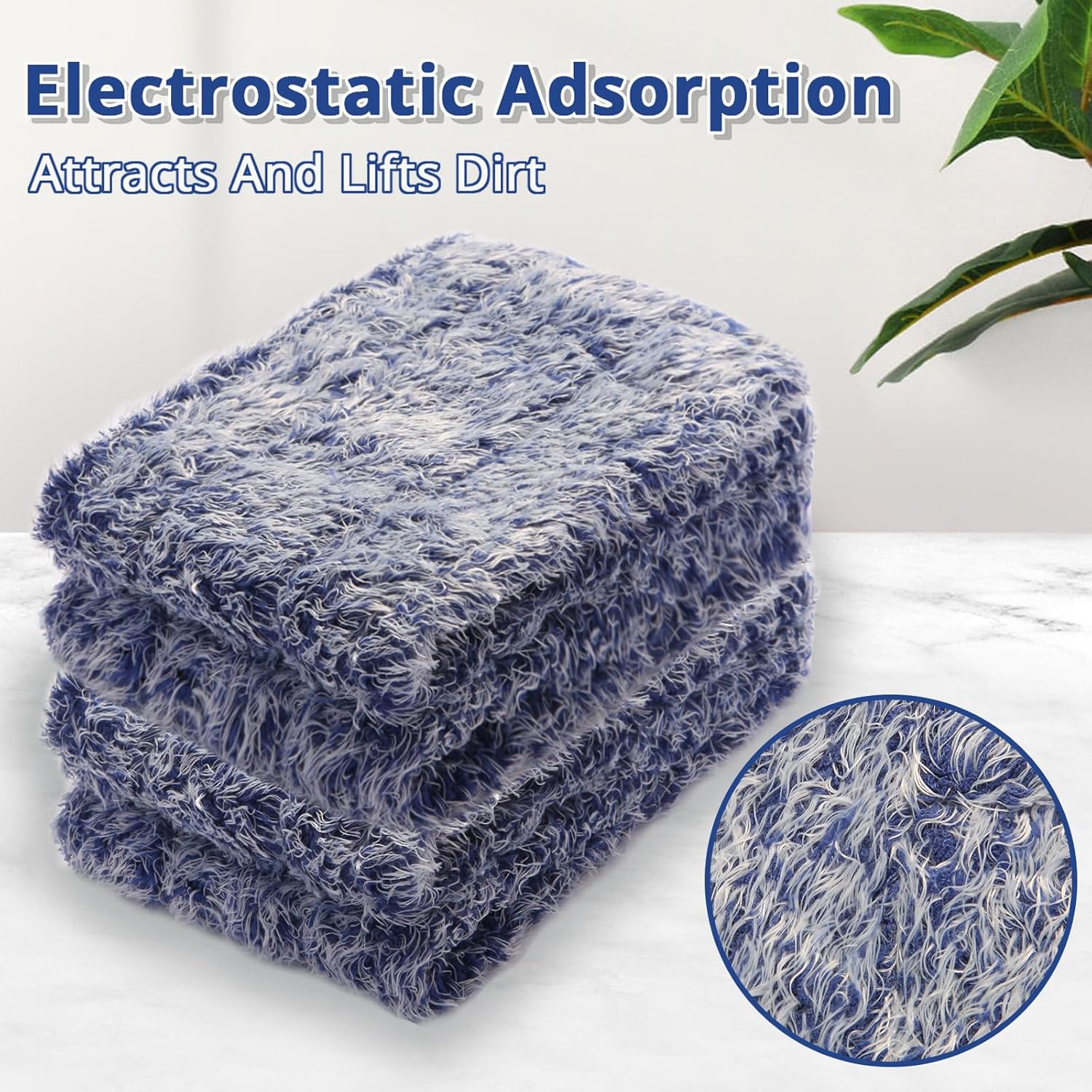 Fertilfy 6 Pack Mop Pads for Bona Mop Washable Reusable