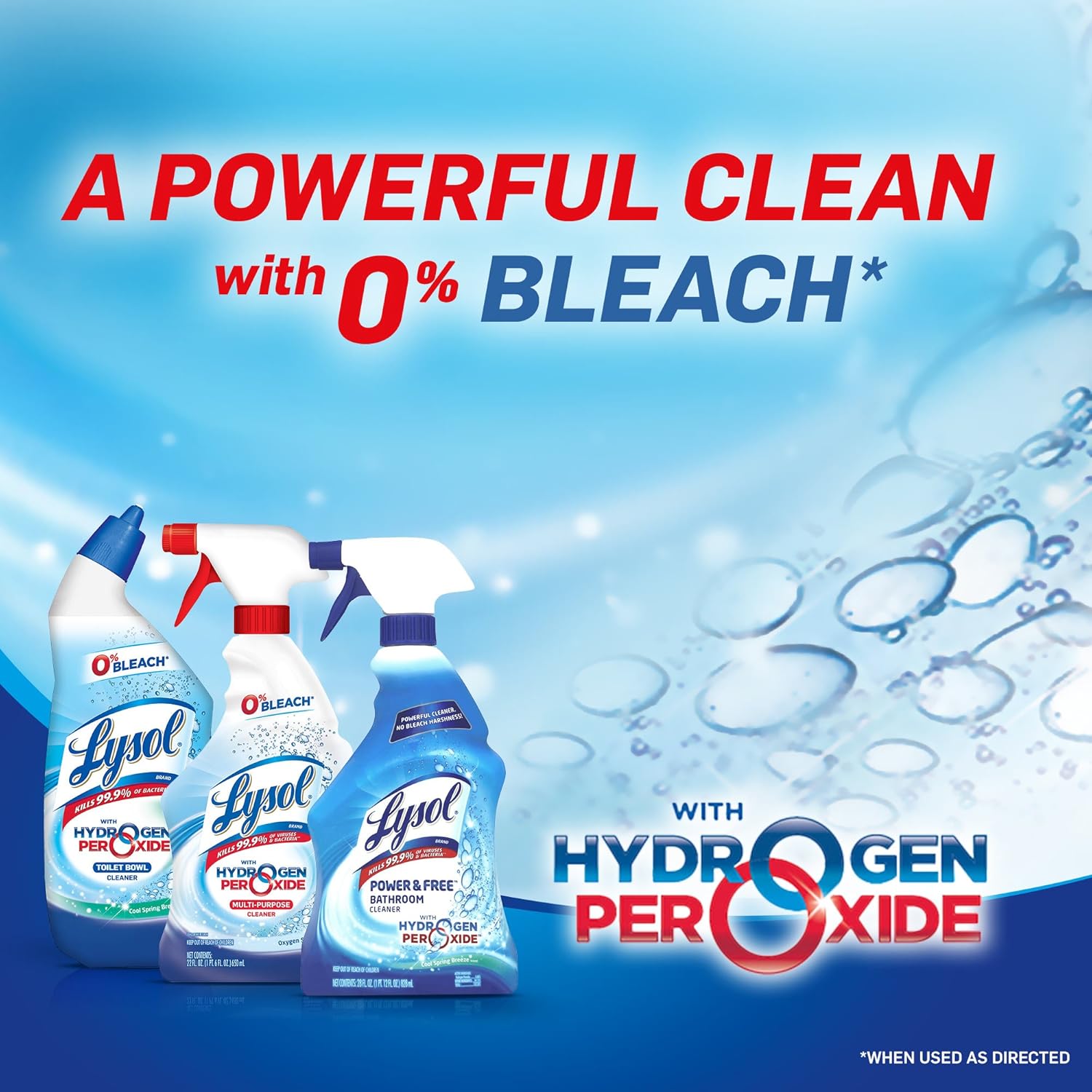 Lysol Bleach Free Toilet Bowl Cleaner 24 oz Pack of 4 1