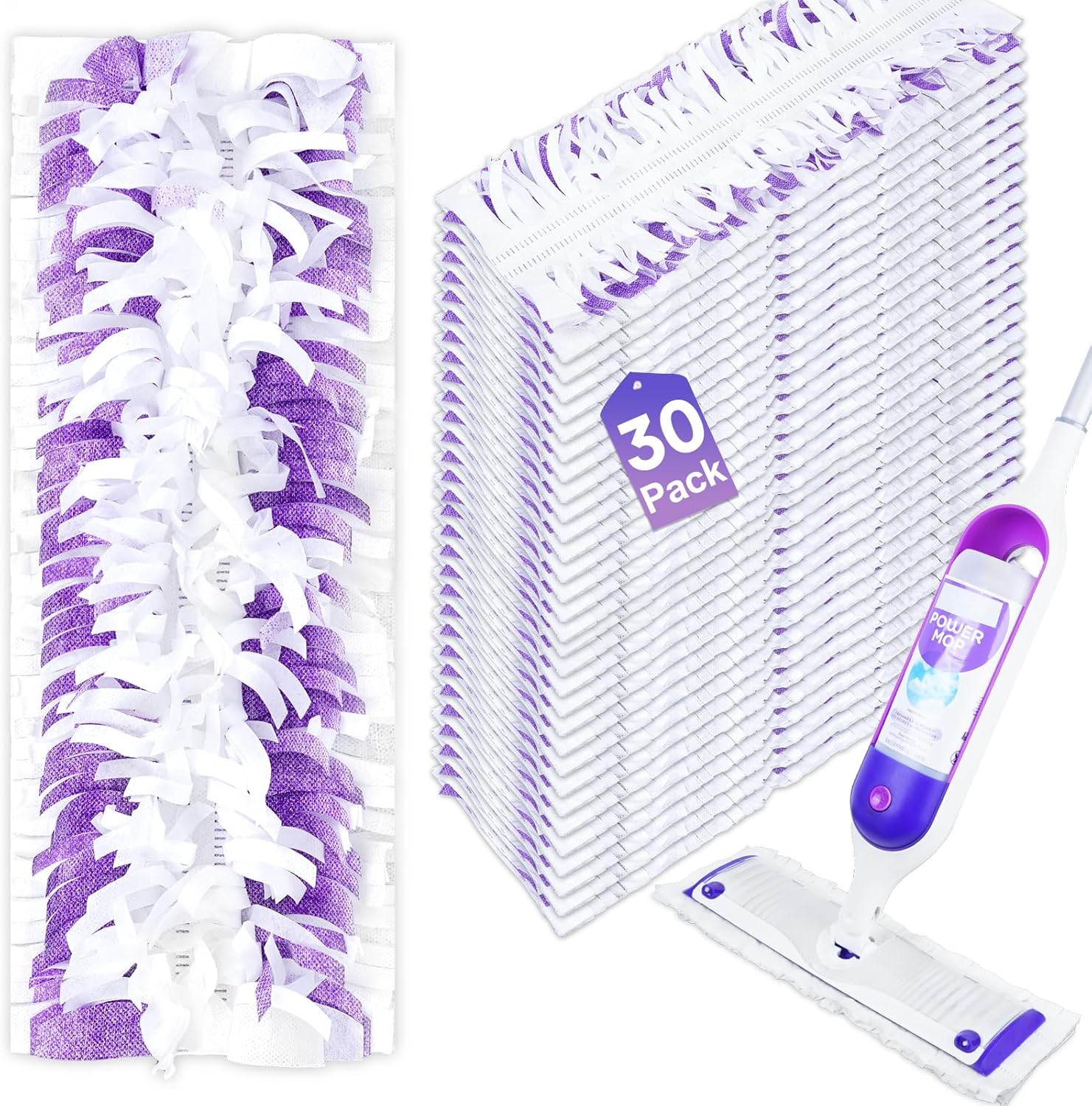 30-Pack Disposable Mopping Pads for S P Mop