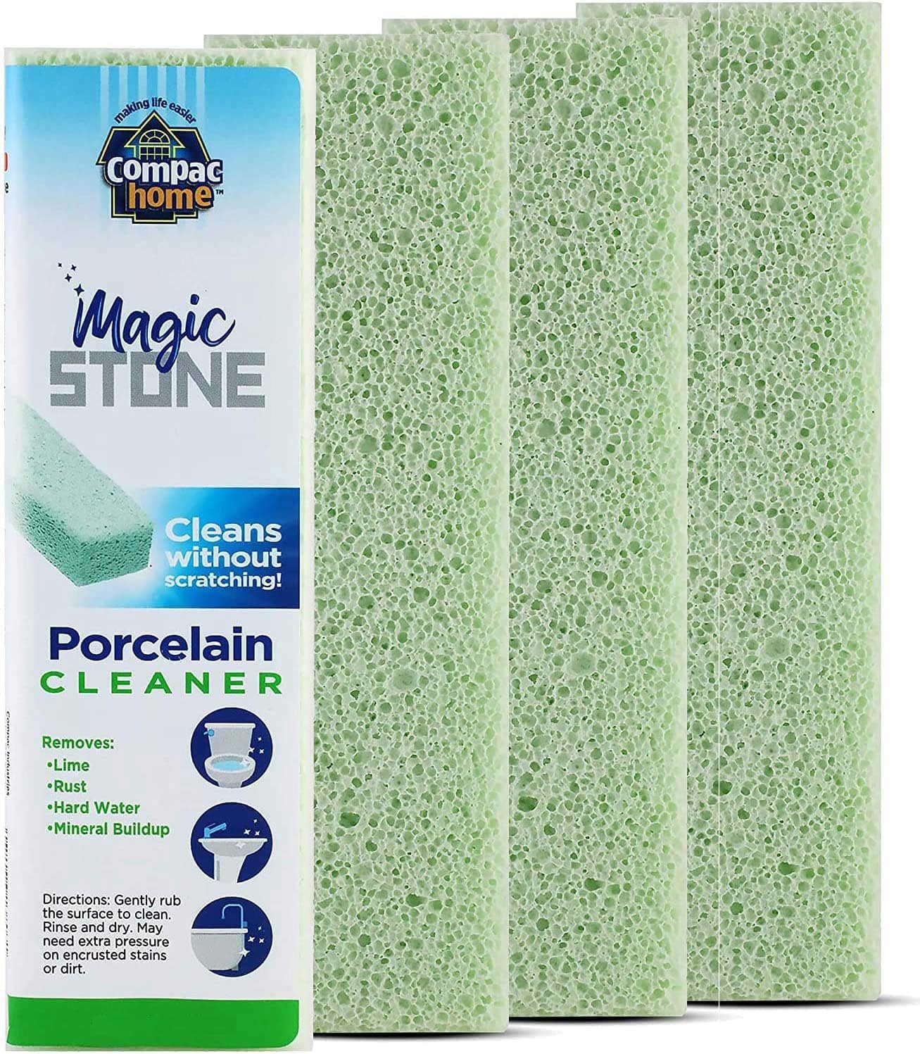 COMPAC HOME Magic-Stone Porcelain Cleaner 4 Count