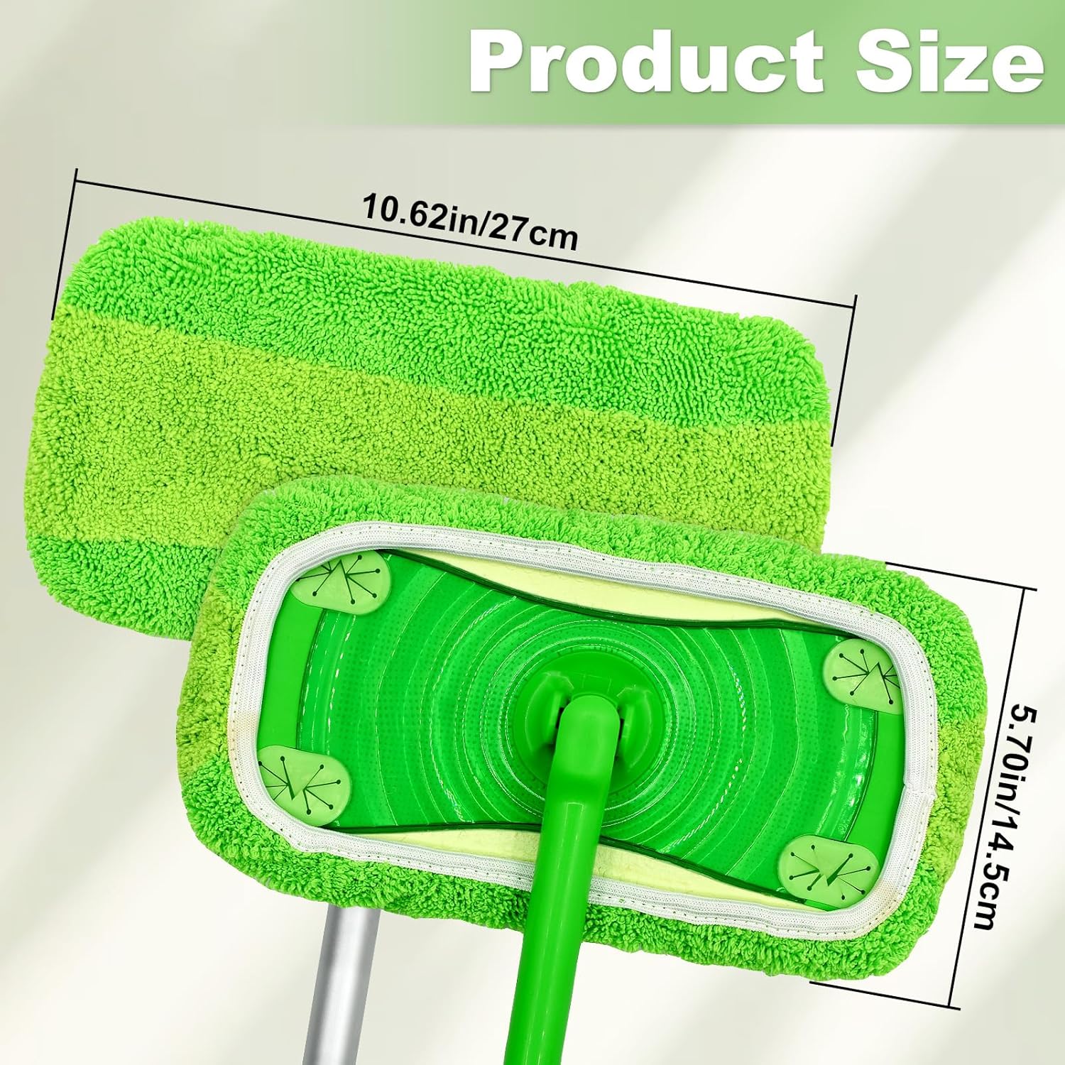 DLAIMI Reusable Microfiber Mop Pads 6PCS for Swiffer Sweeper
