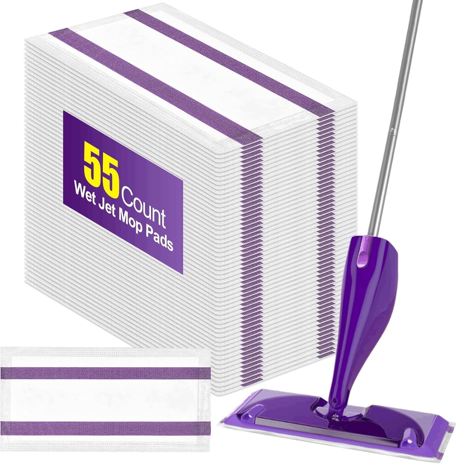 Fepoch 55 Count Swiffer WetJet Pads Refills