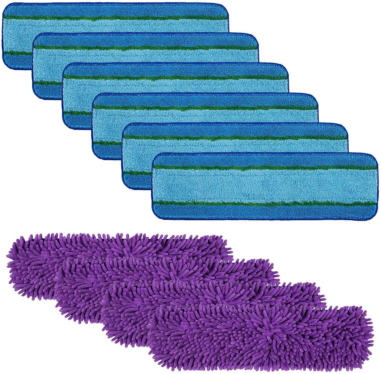 Alrens 10 Pack Mop Pads Replacement for Bona Mops 1
