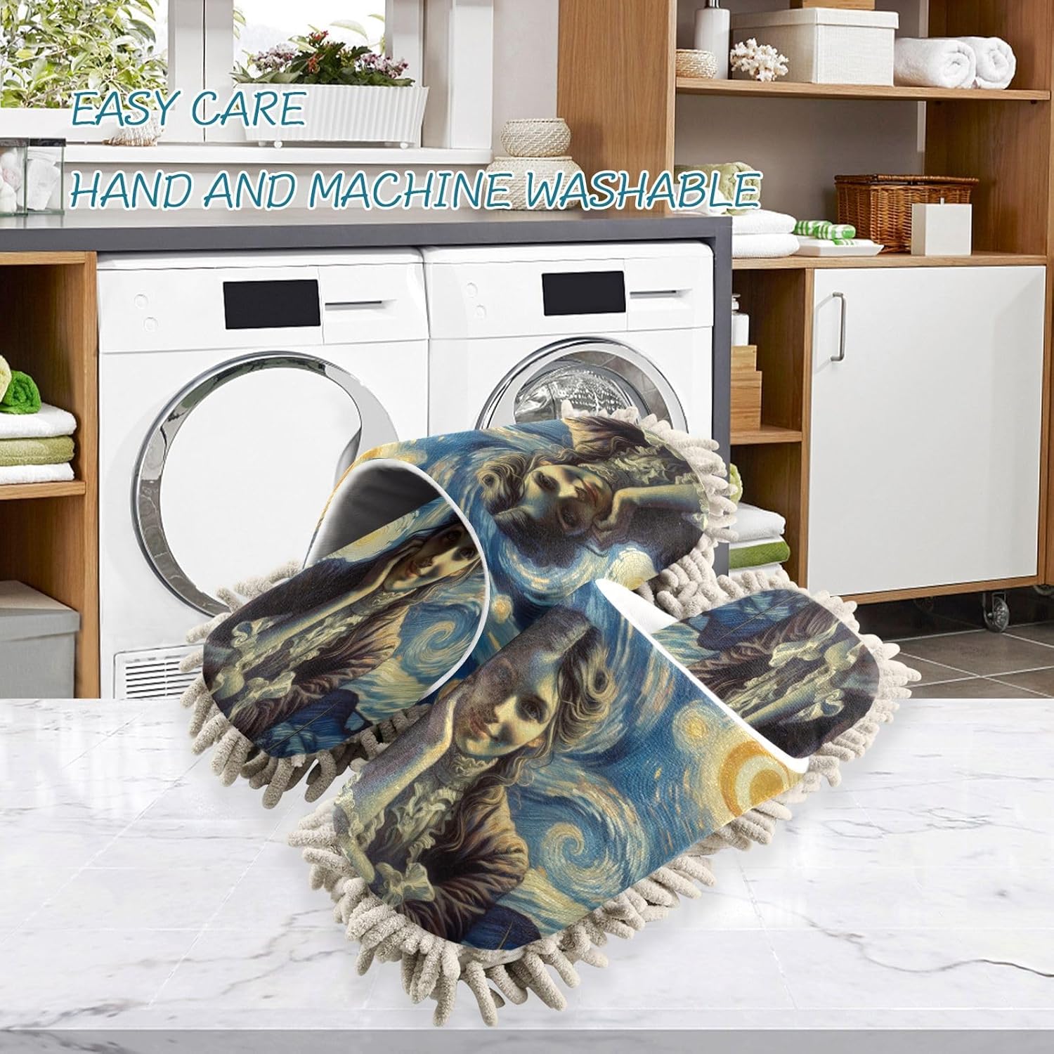Zhirexin Starry Night Cleaning Slippers