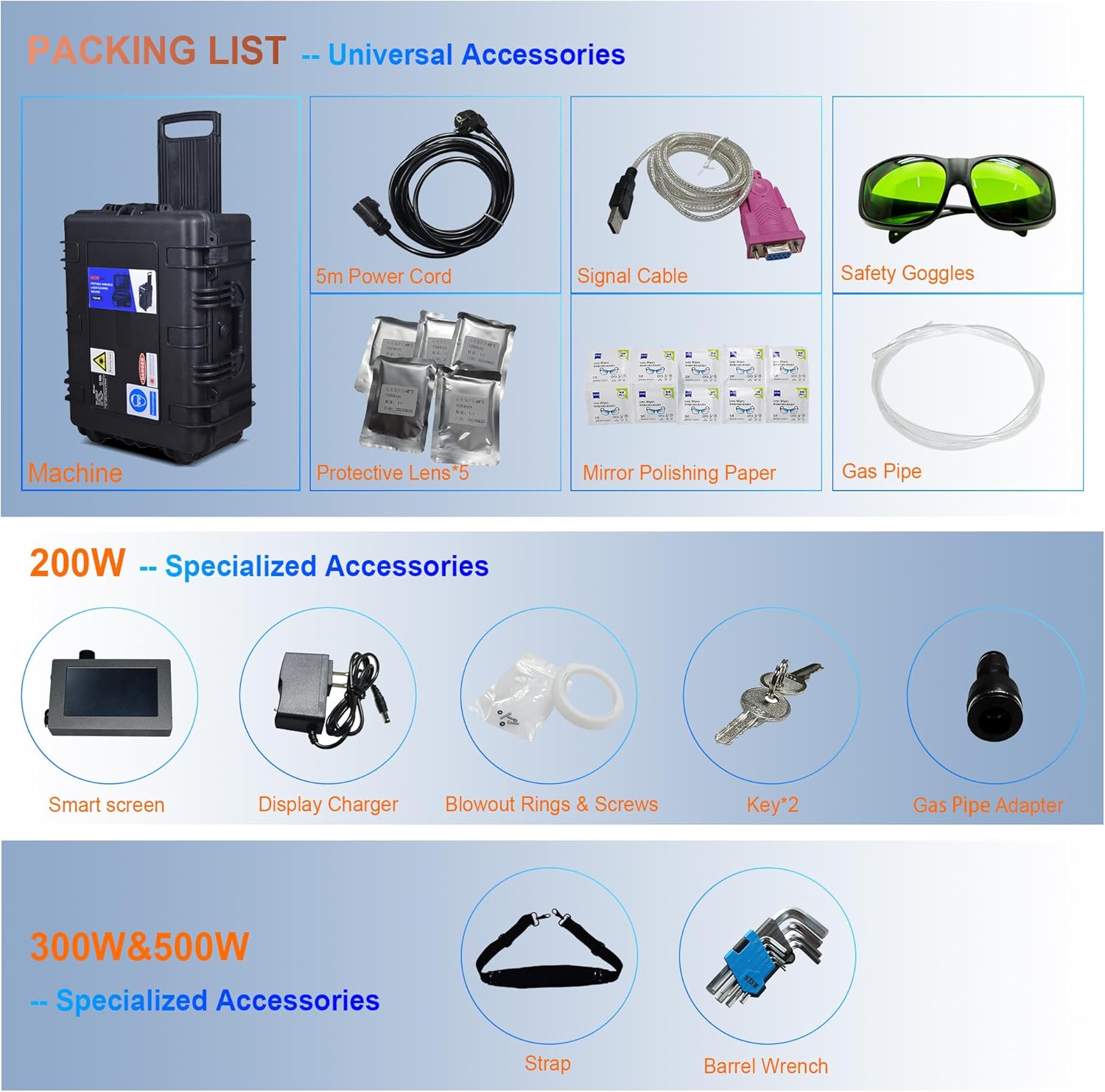 MCWlaser 300W JPT MOPA Portable Laser Cleaner