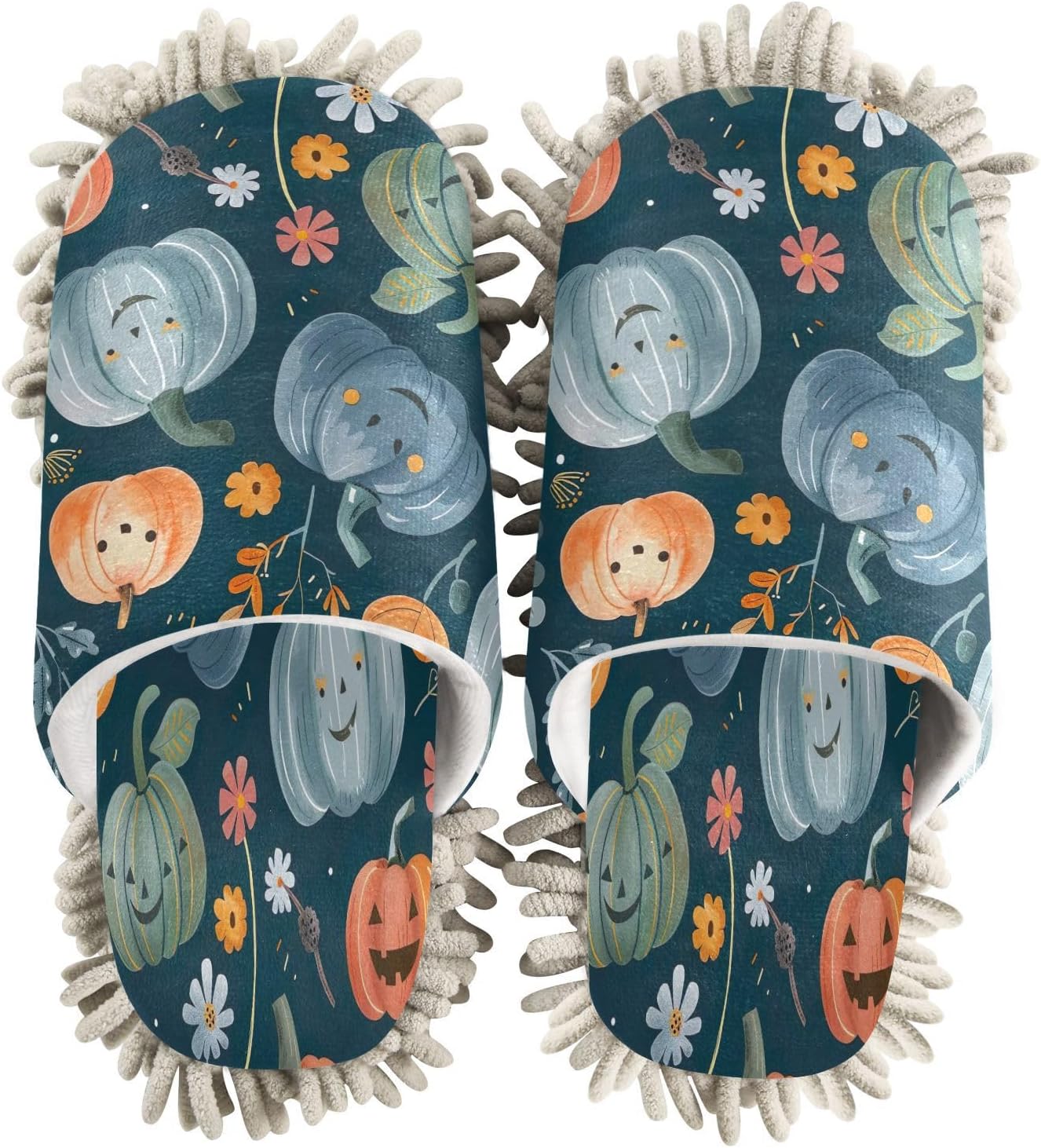 Zhirexin Halloween Cleaning Mop Slippers 1
