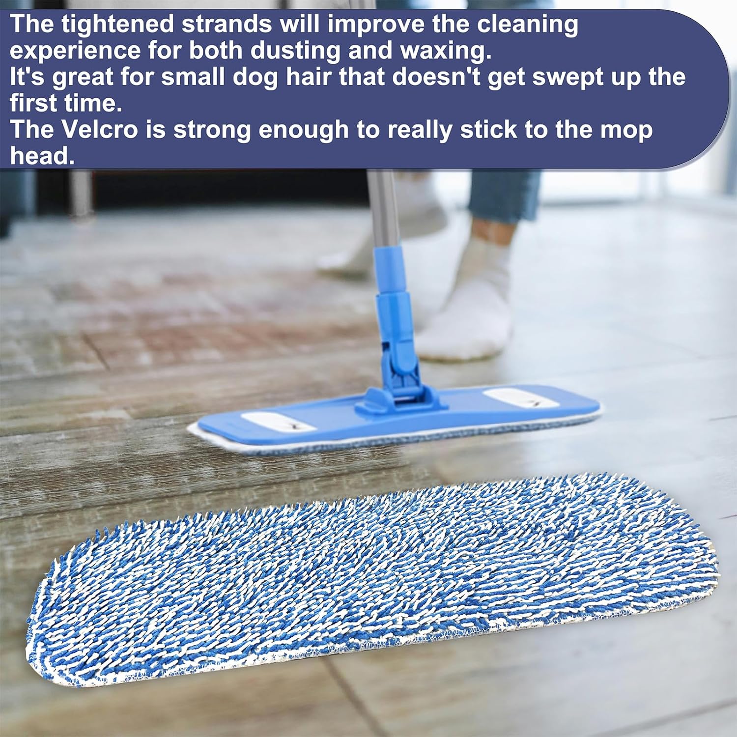 AMERWASH PLUS Replacement Mop Pad 165x55 5 Pack