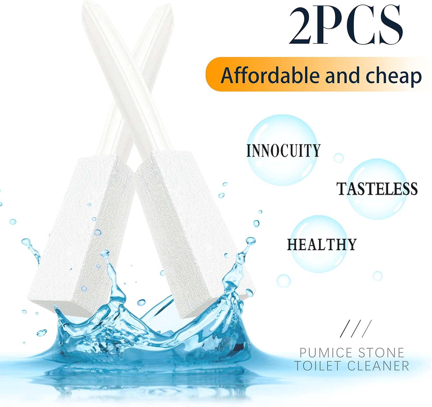 Kadden Toilet Cleaner with Handle for Lime and Rust Remover