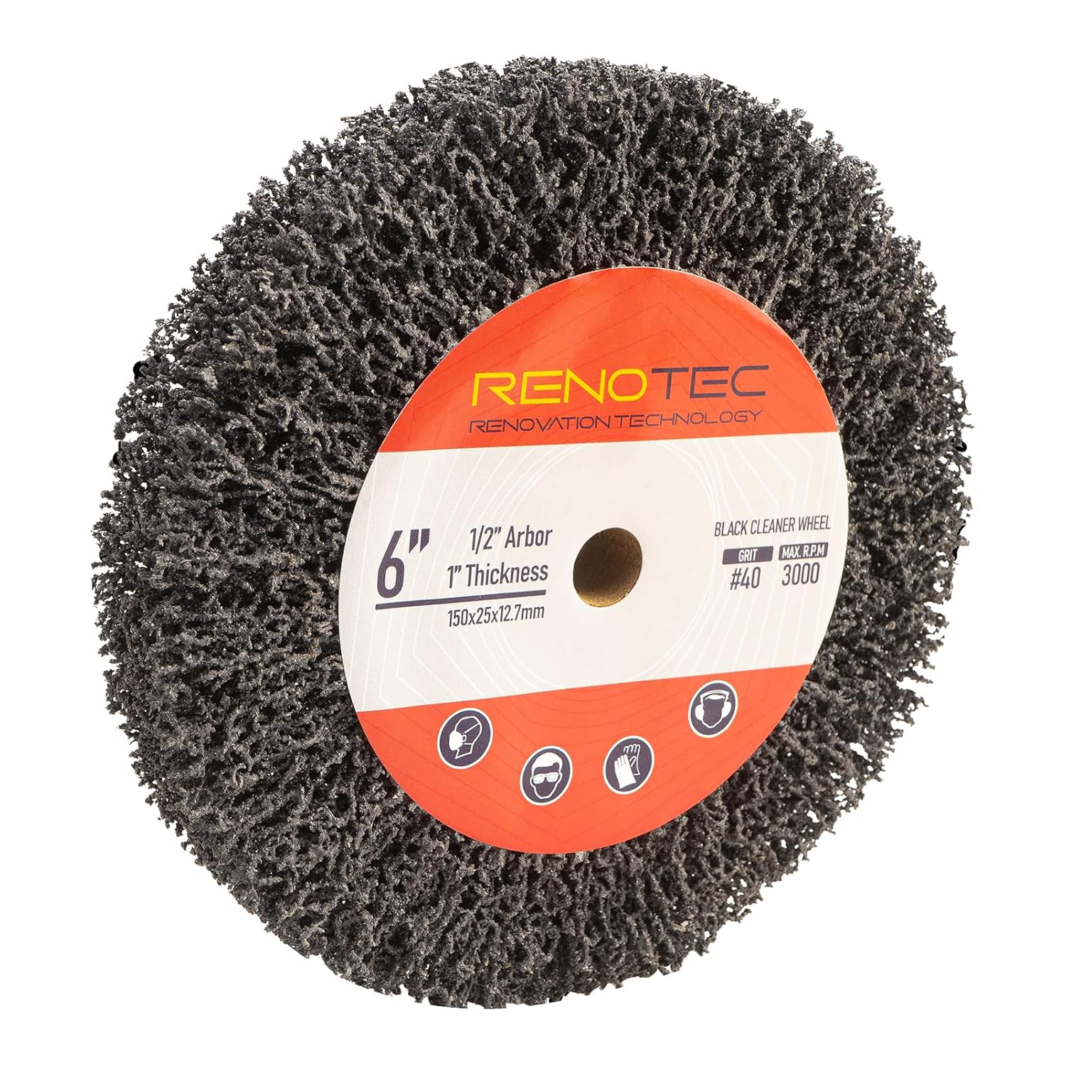 RENOTEC 6x1x1 Inch Black Rust Remover Cleaner