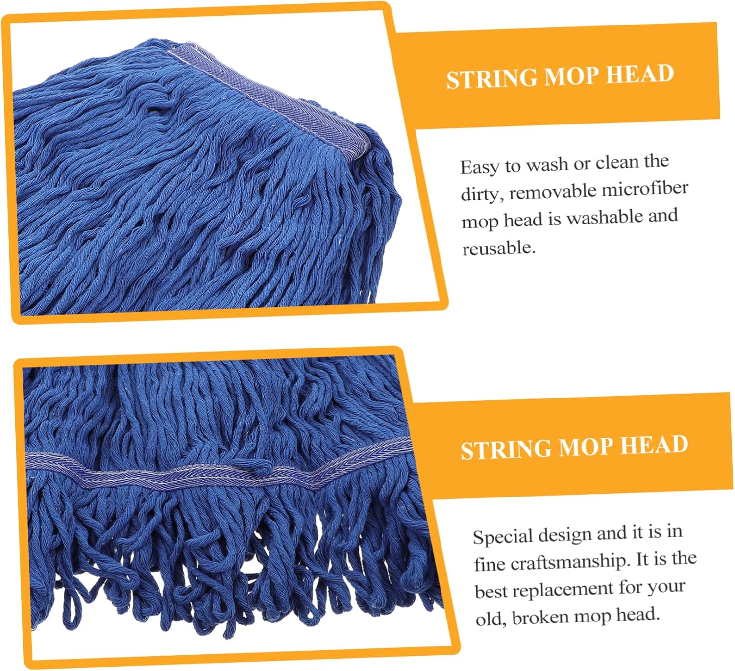 Ipetboom Cotton Yarn Mop Head Replacement