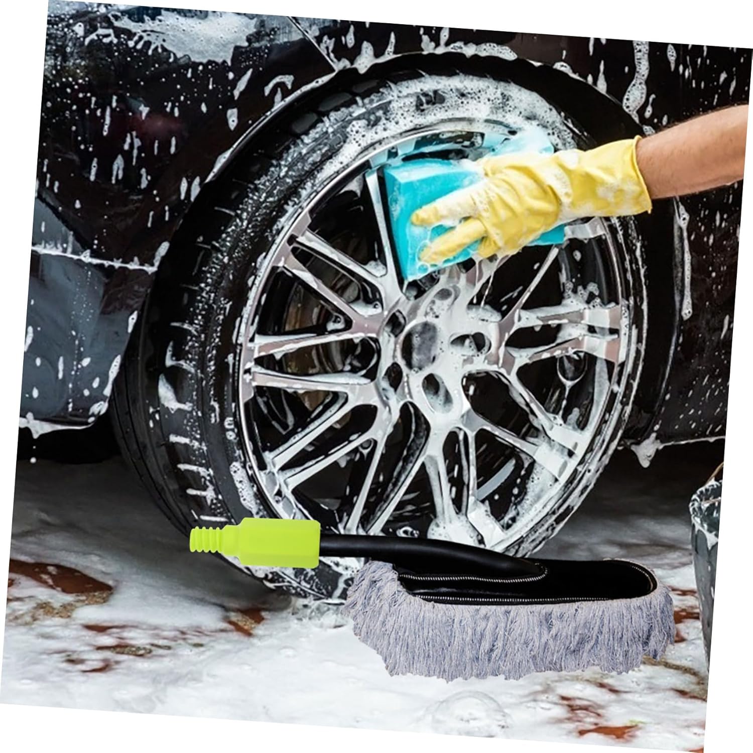 Heavy Duty Threaded Mop Handle Adapter for Broom and Floor Squeegee