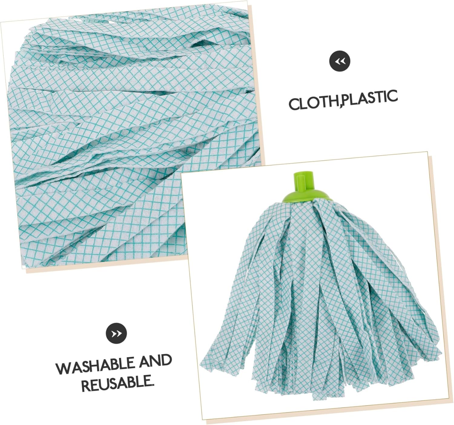 3pcs Microfiber Mop Head Replacements for Home Cleaning 1