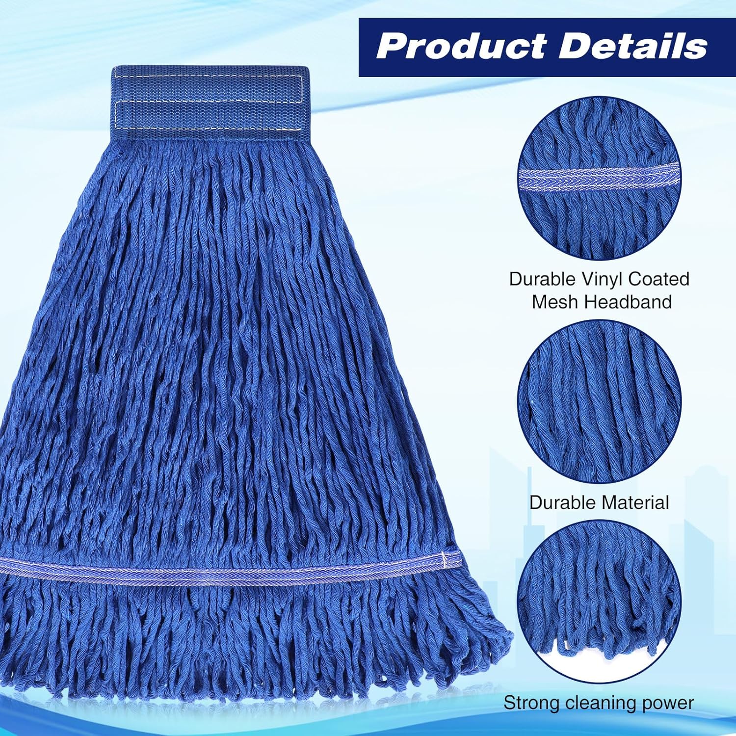 Nuogo 10 Pack 24oz Heavy Duty Mop Heads