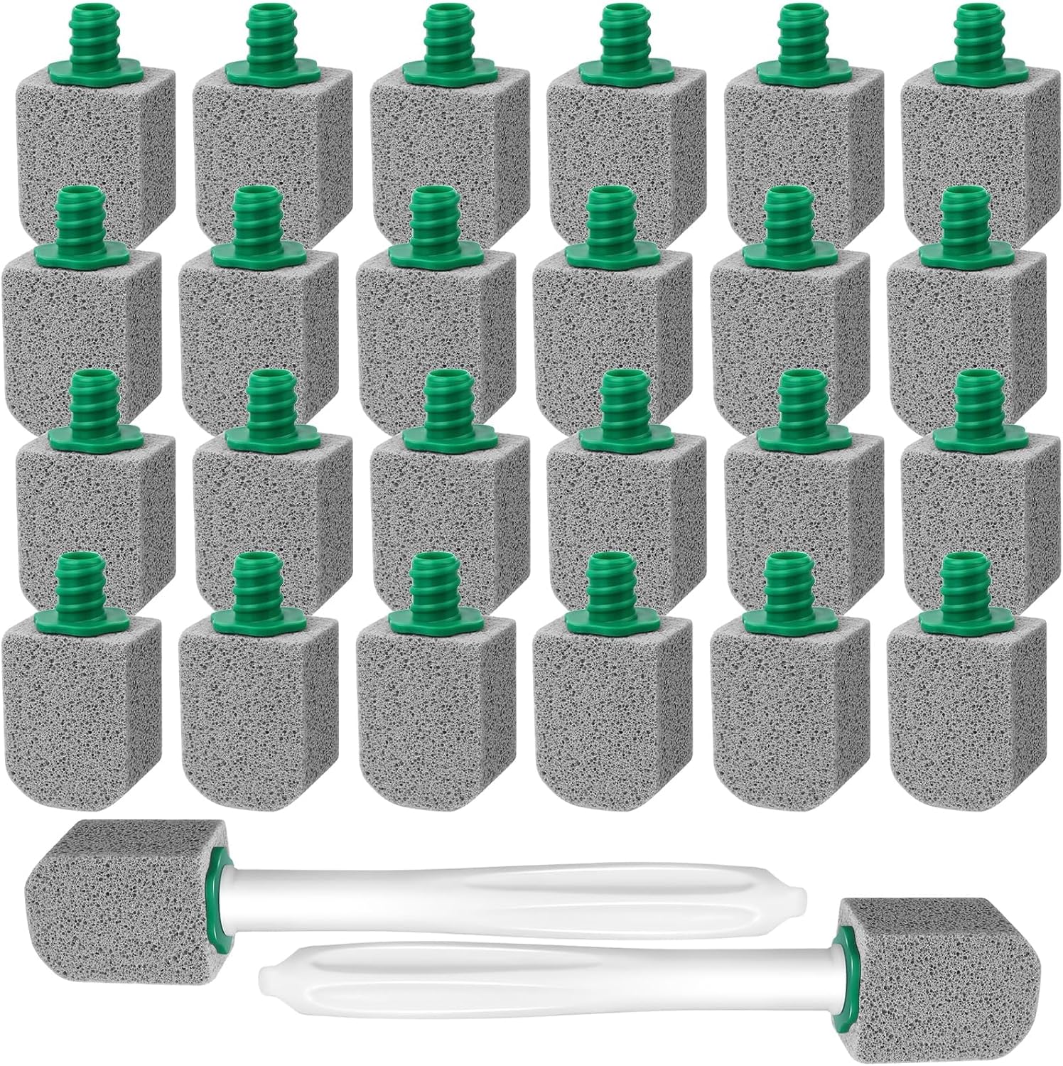 AXBMM 24PCS Long Handle Pumice Stone Set