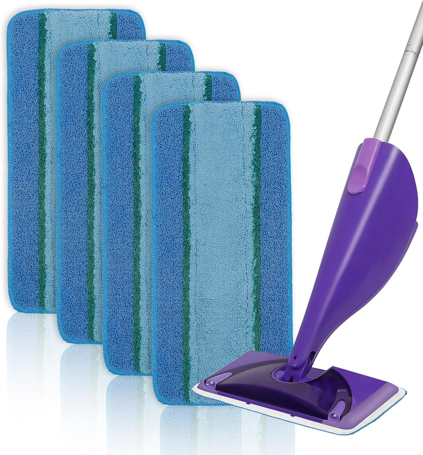 4 Pack Reusable Swiffer WetJet Mop Pads